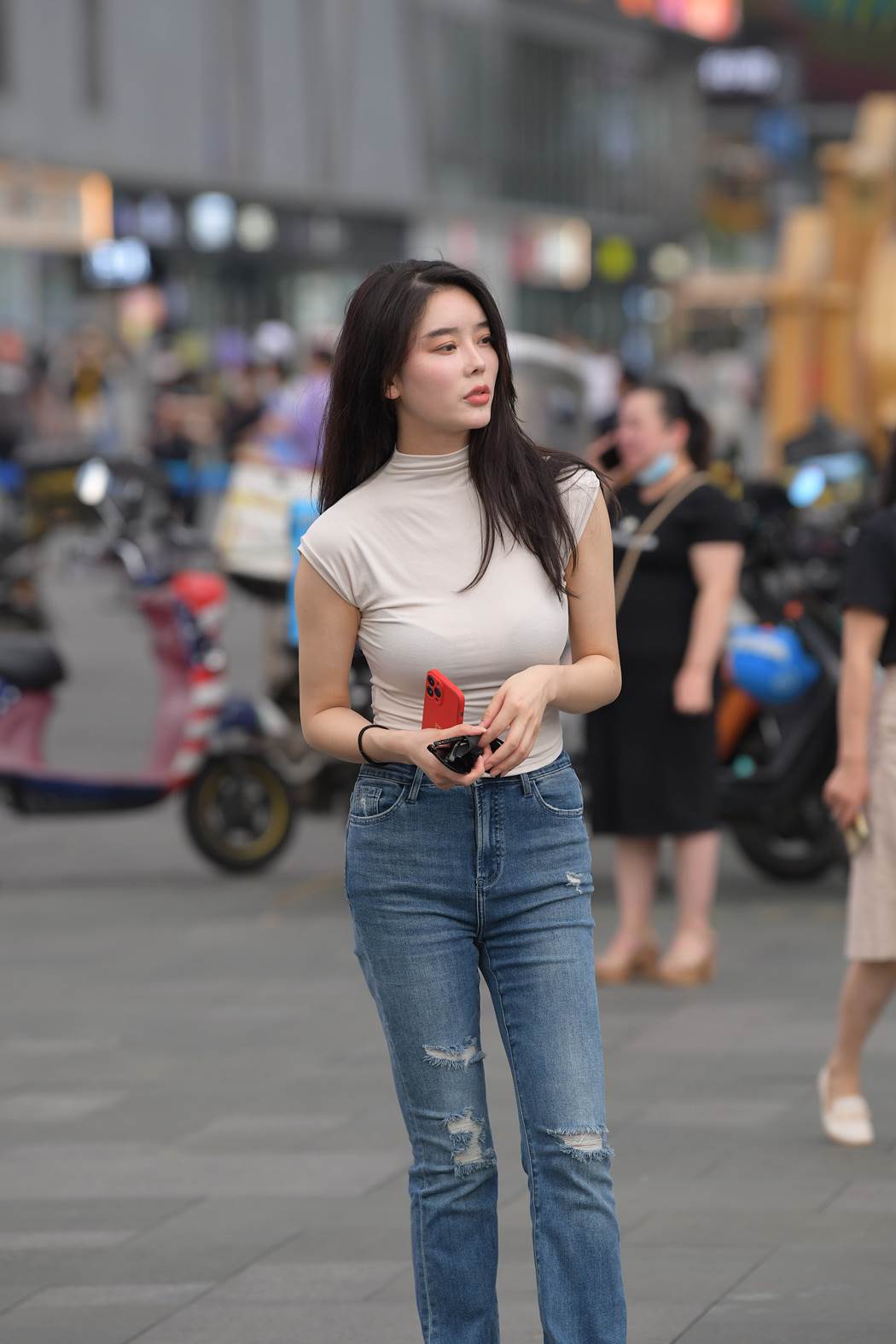 精选街拍作品 NO.5865 温婉气质牛仔裤[85P/167MB]插图2