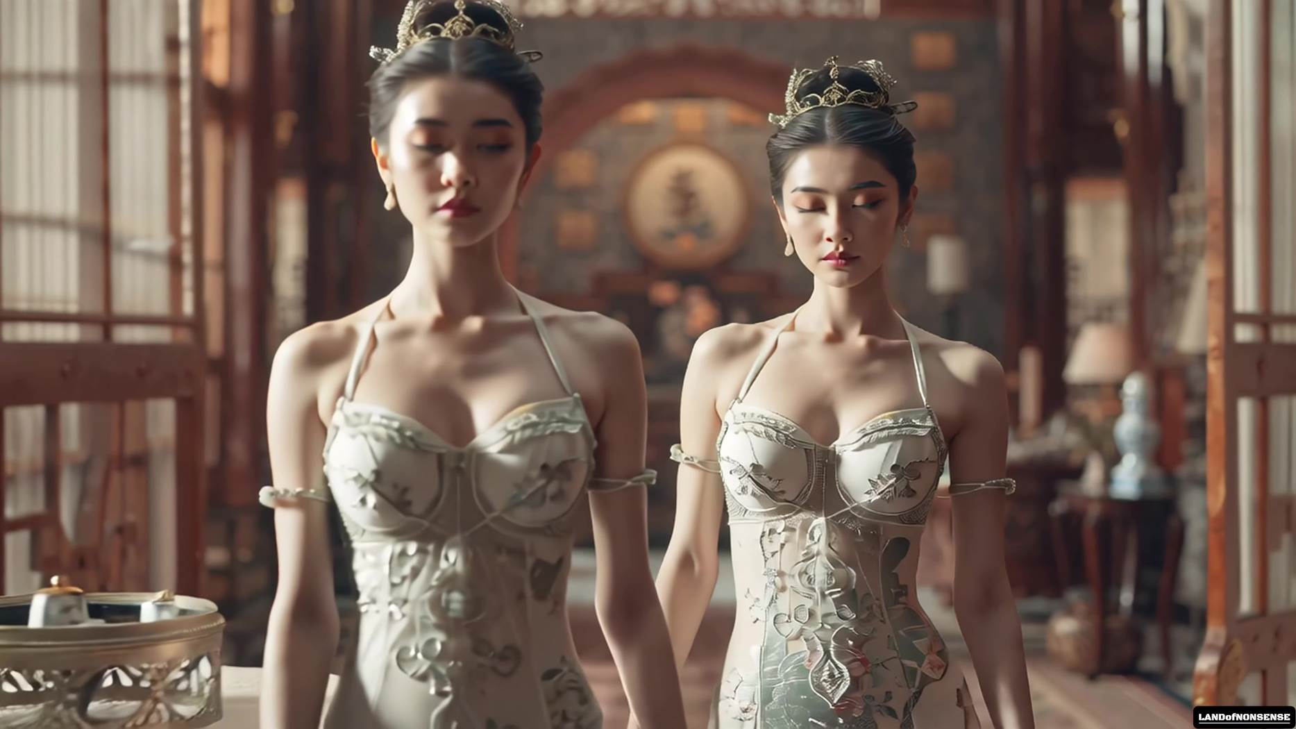 AI VIDEO 092 GODDESS FASHION SHOW No.50 – EMPERORs’ PARADISE[4K/1V/970MB]插图