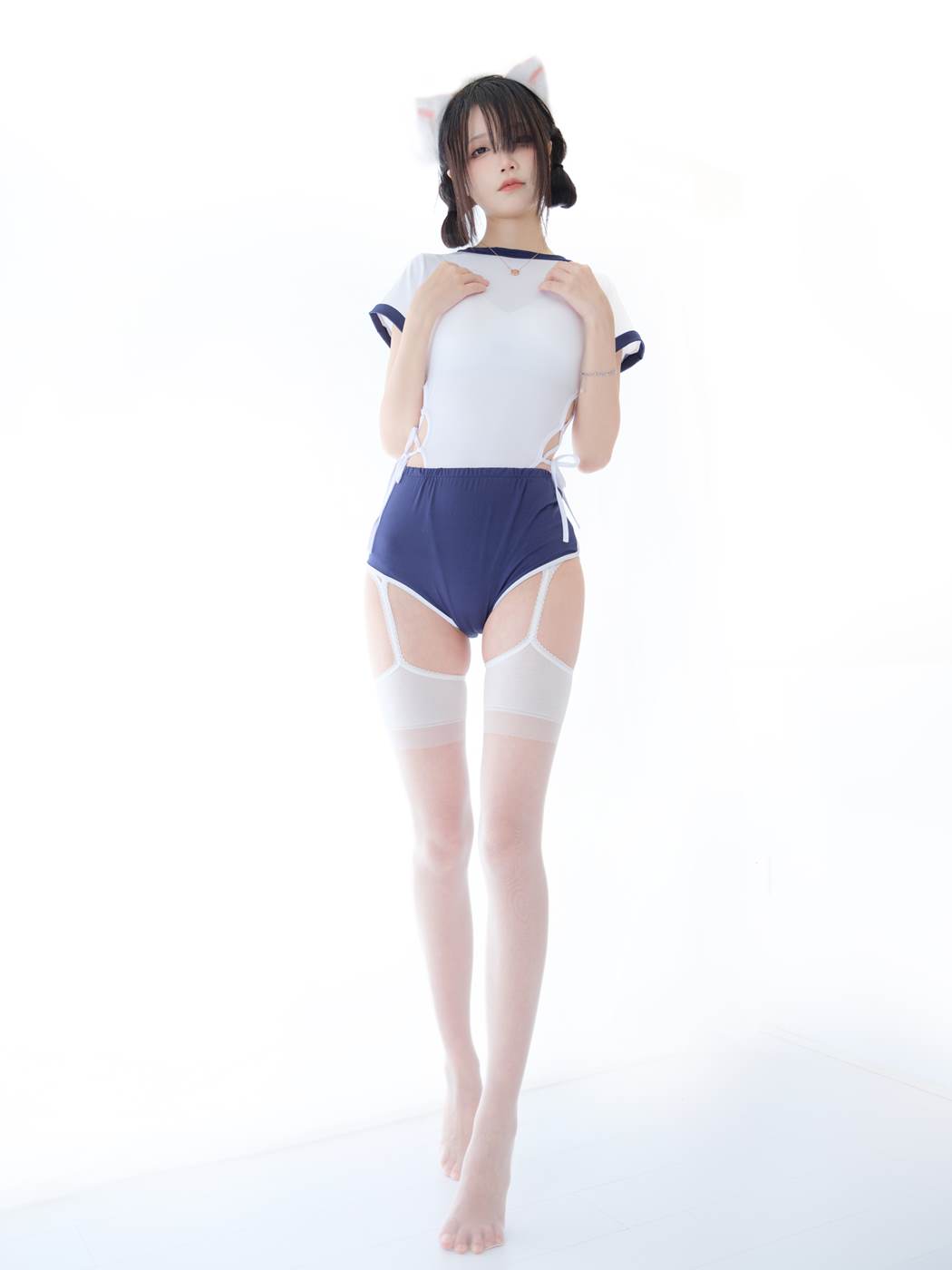 五更百鬼  舰长 体操服 猫耳[25P/152MB]插图1