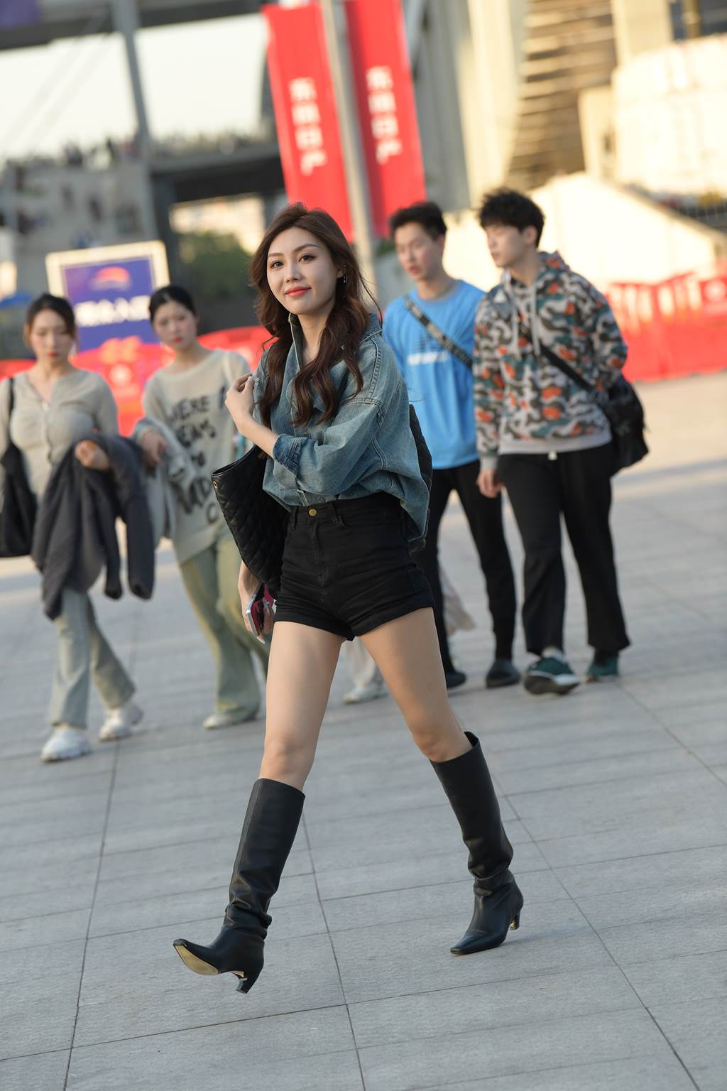 精选街拍作品 NO.6041 长靴短裤牛仔装[60P/141MB]插图3