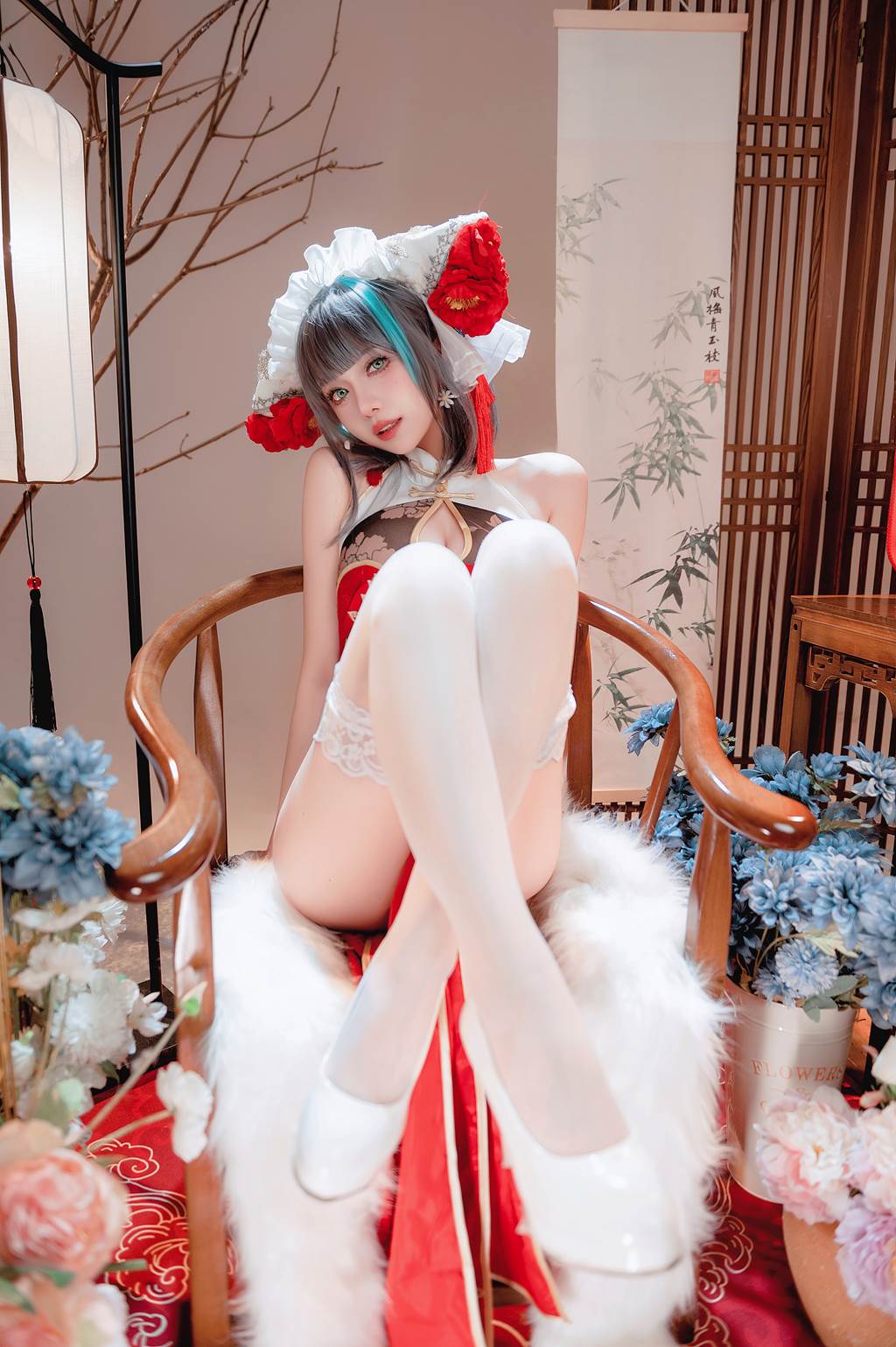 Shika小鹿鹿 – 碧蓝航线 新年柴郡[16P/231MB]插图