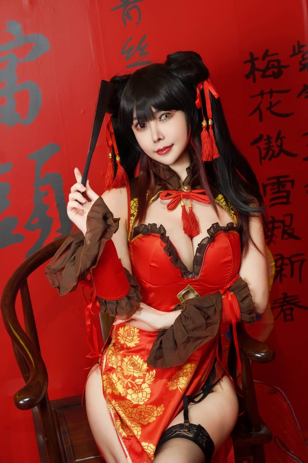 亚马逊鲶鱼 – 时崎狂三 旗袍[25P/1V/546MB]插图3