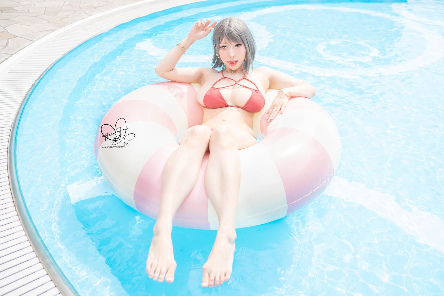 Hane Ame 雨波写真 – Original Tangerine Heat swimsuit 橘爆夏日！泳裝[52P/229MB]插图1