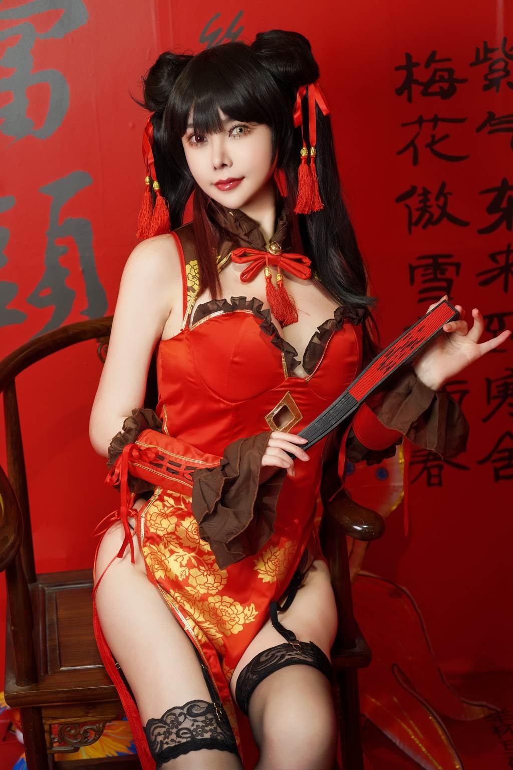亚马逊鲶鱼 – 时崎狂三 旗袍[25P/1V/546MB]插图