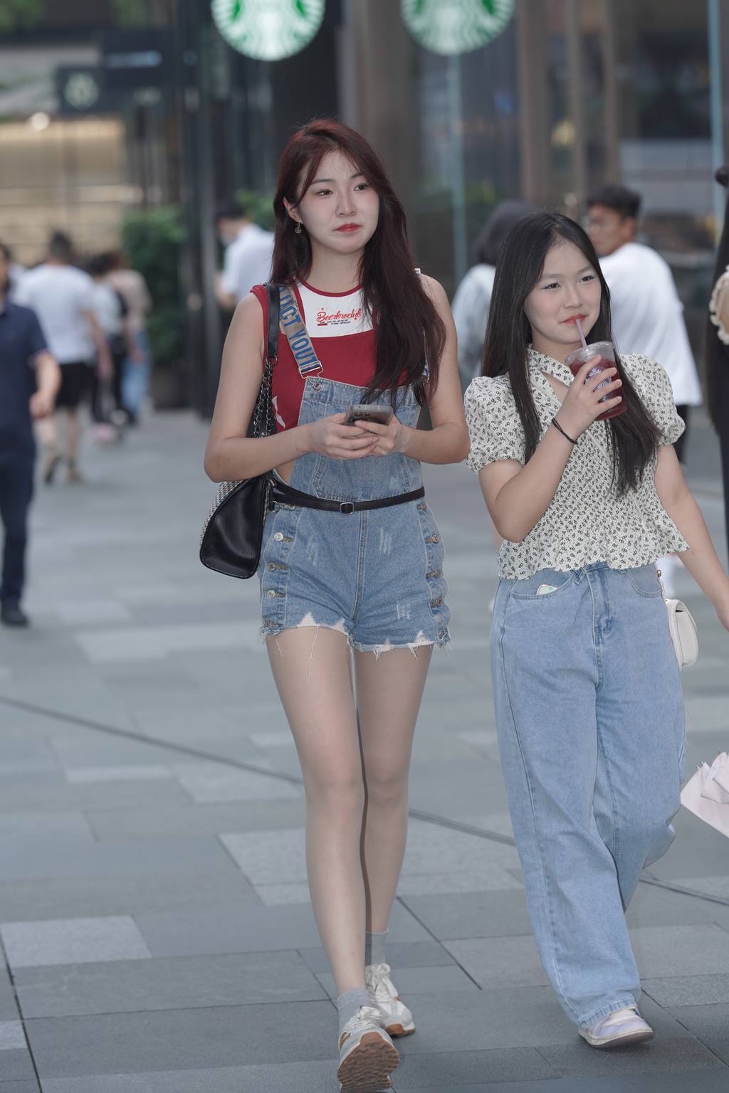 精选街拍作品 NO.5965 甜美清新牛仔短裤[181P/509MB]插图