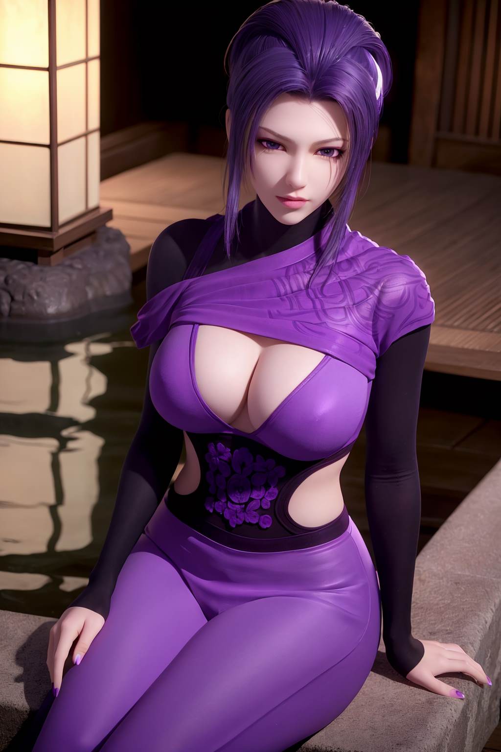 AI绘画 734 天行-紫女[19P/33M]插图1