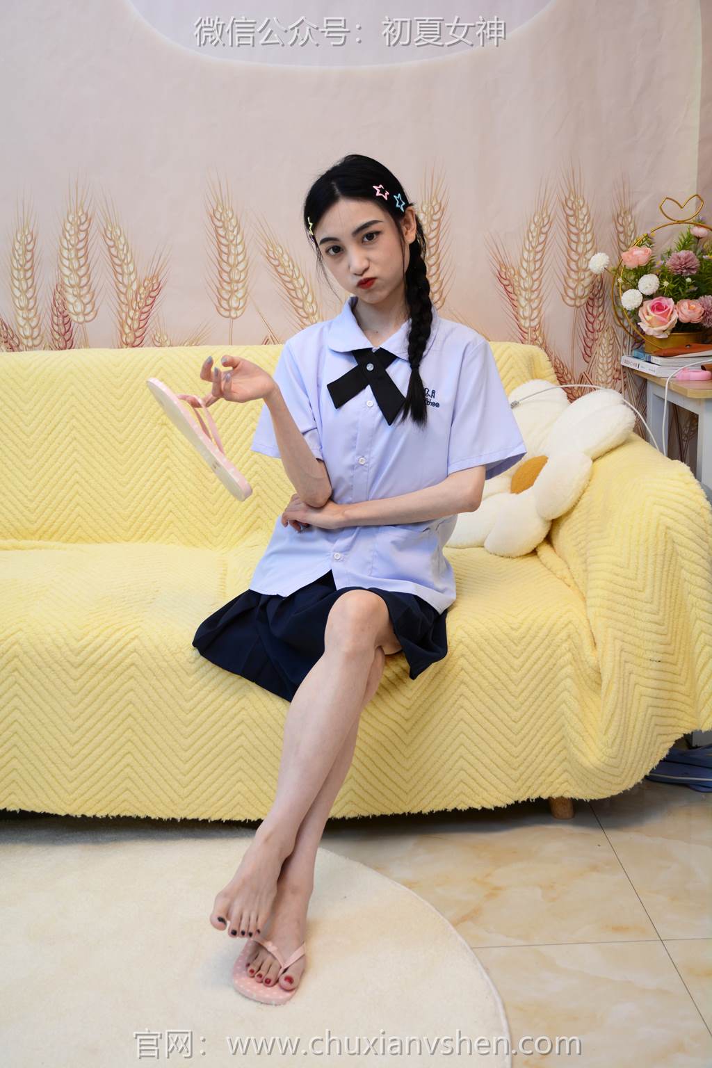 初夏女神 NO.291 柒柒 粉蓝白[90P/1V/4.16GB]插图