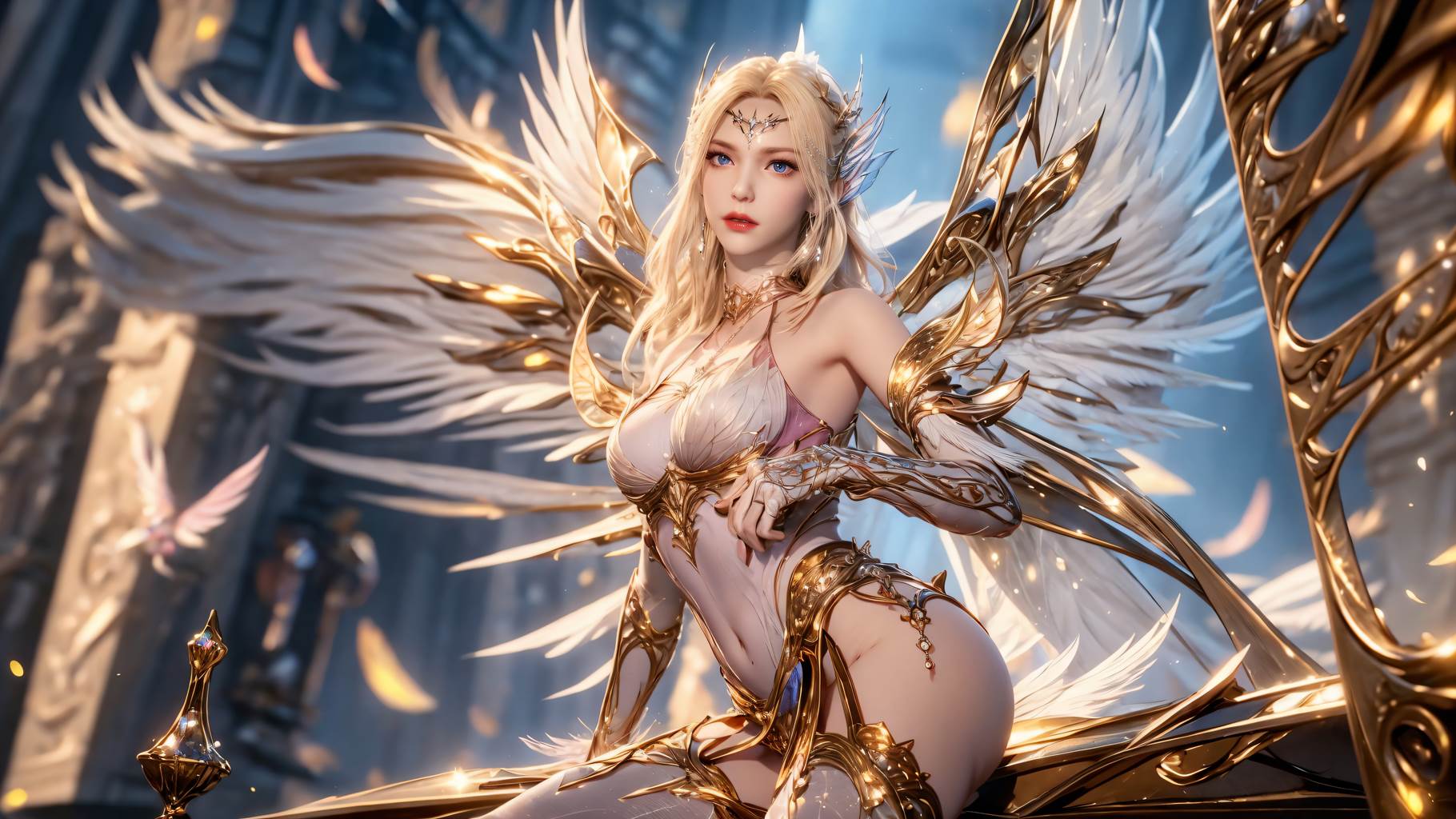 AI绘画 759 千仞雪-六翼天使[102P/501MB]插图1