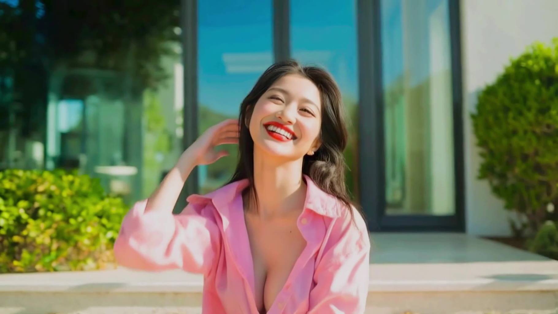 AI VIDEO 096 Wrapped in a pink shirt _ Chill Pop _ Official Music Video[4K/1V/278MB]插图1