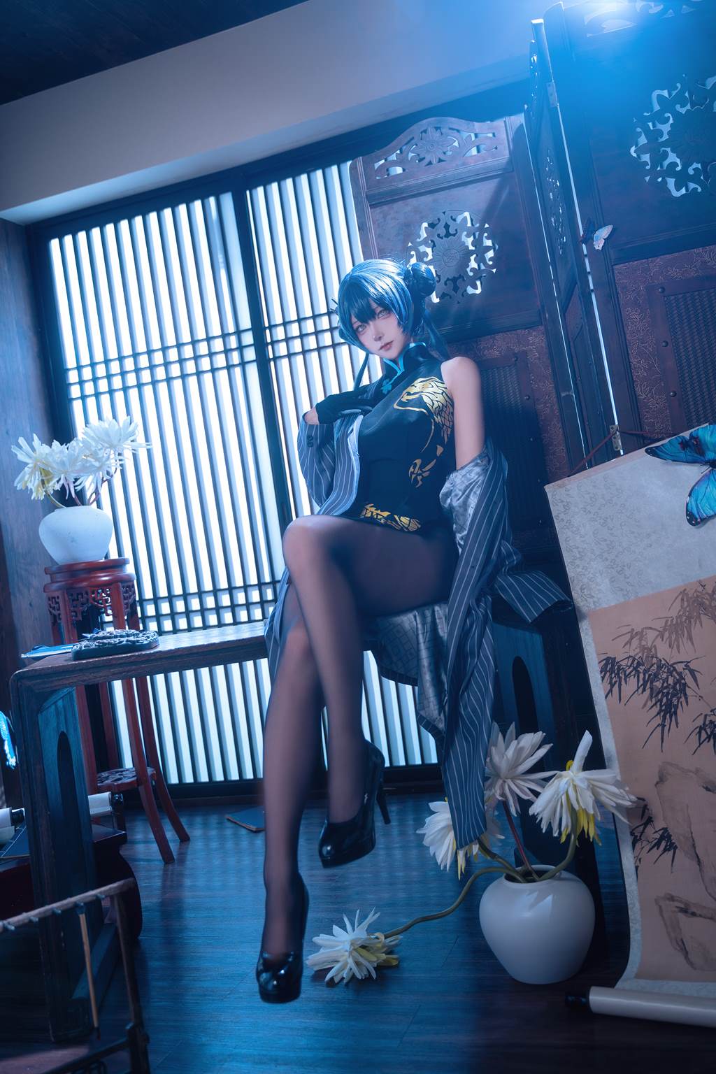 Seya-狮砸 – 蔚蓝档案 妃咲 旗袍[12P/138MB]插图1