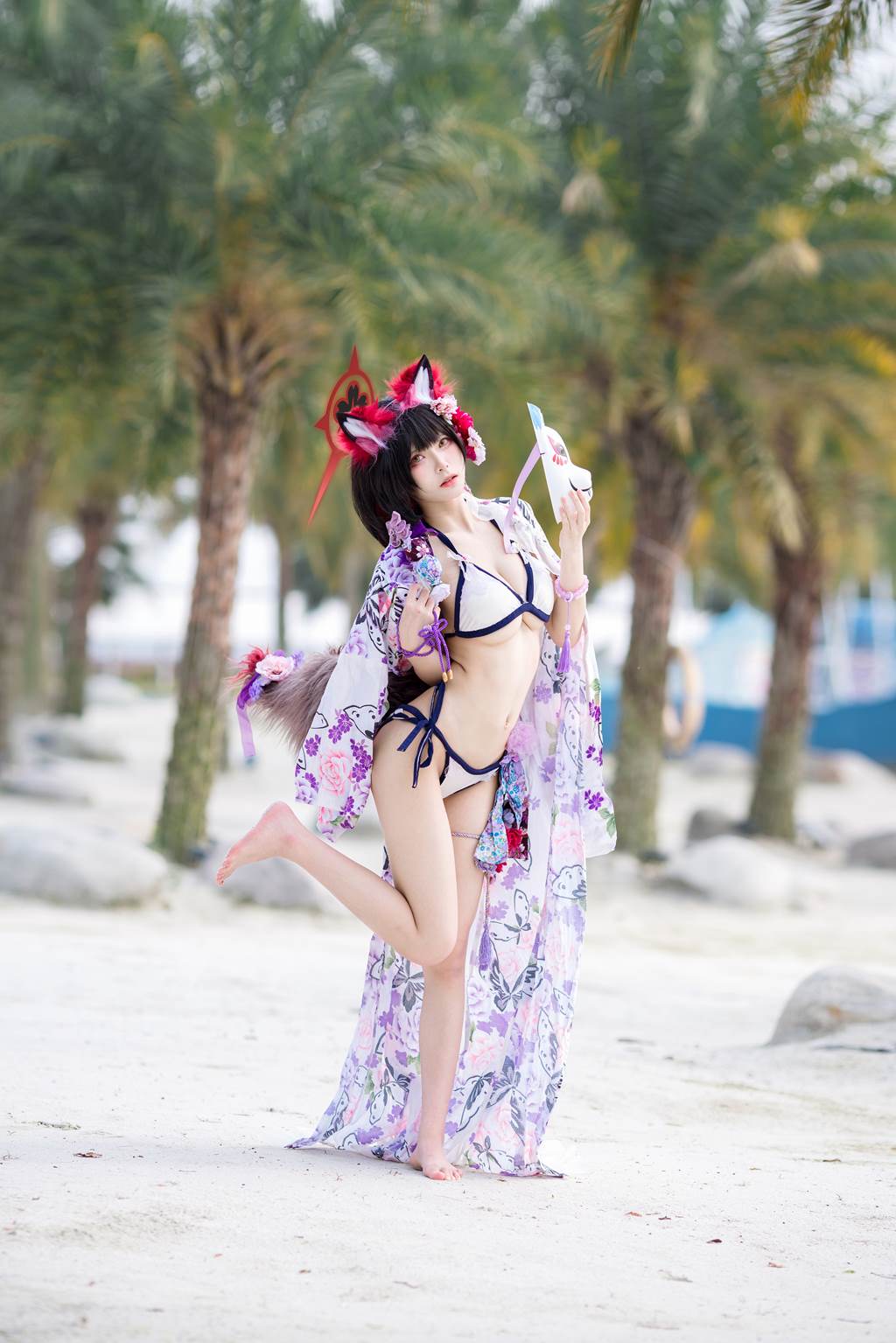 九柒喵  蔚蓝档案 狐坂若藻 泳装[23P/156MB]插图1