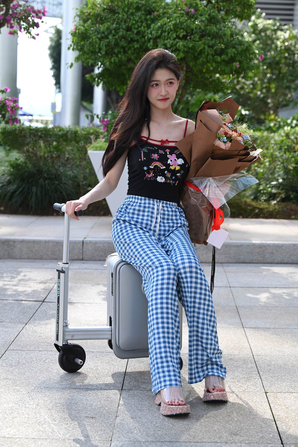 精选街拍作品 NO.6068 甜美格子裤[93P/318MB]插图3