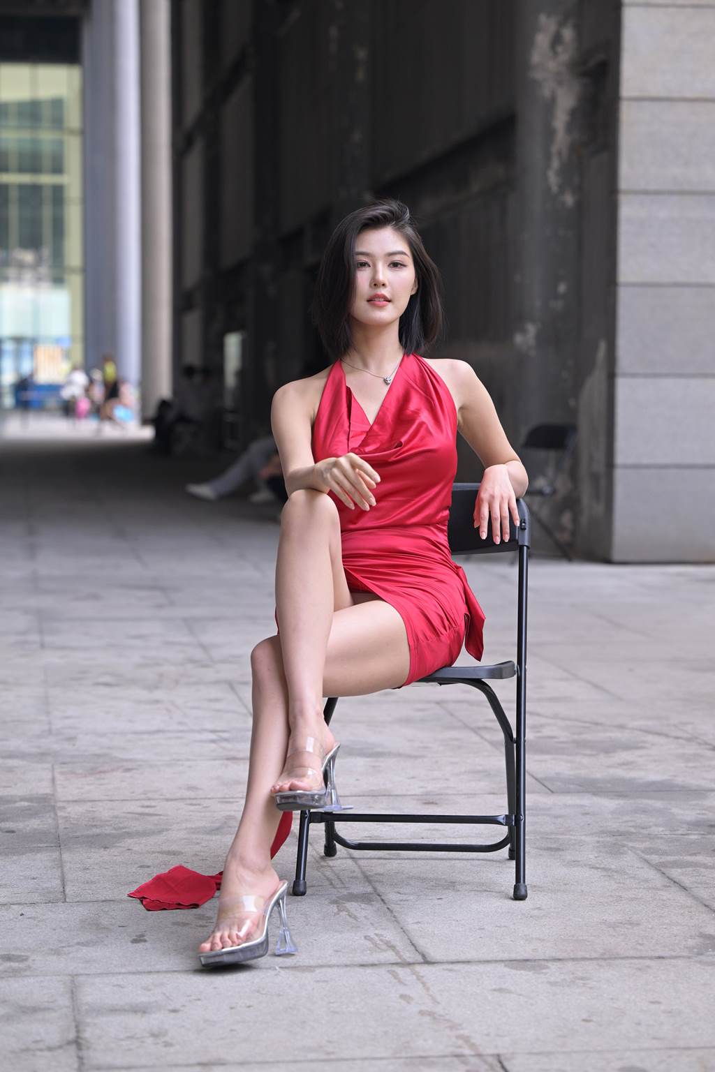 精选街拍作品 NO.6070 红裙女子[239P/586MB]插图