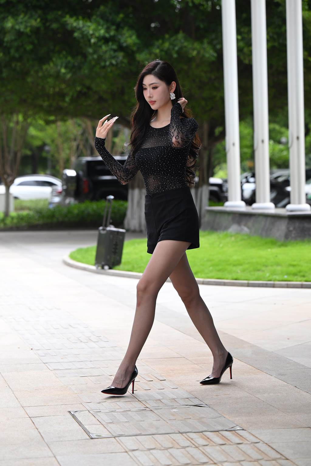 精选街拍作品 NO.6109 黑色系女神[118P/313MB]插图3