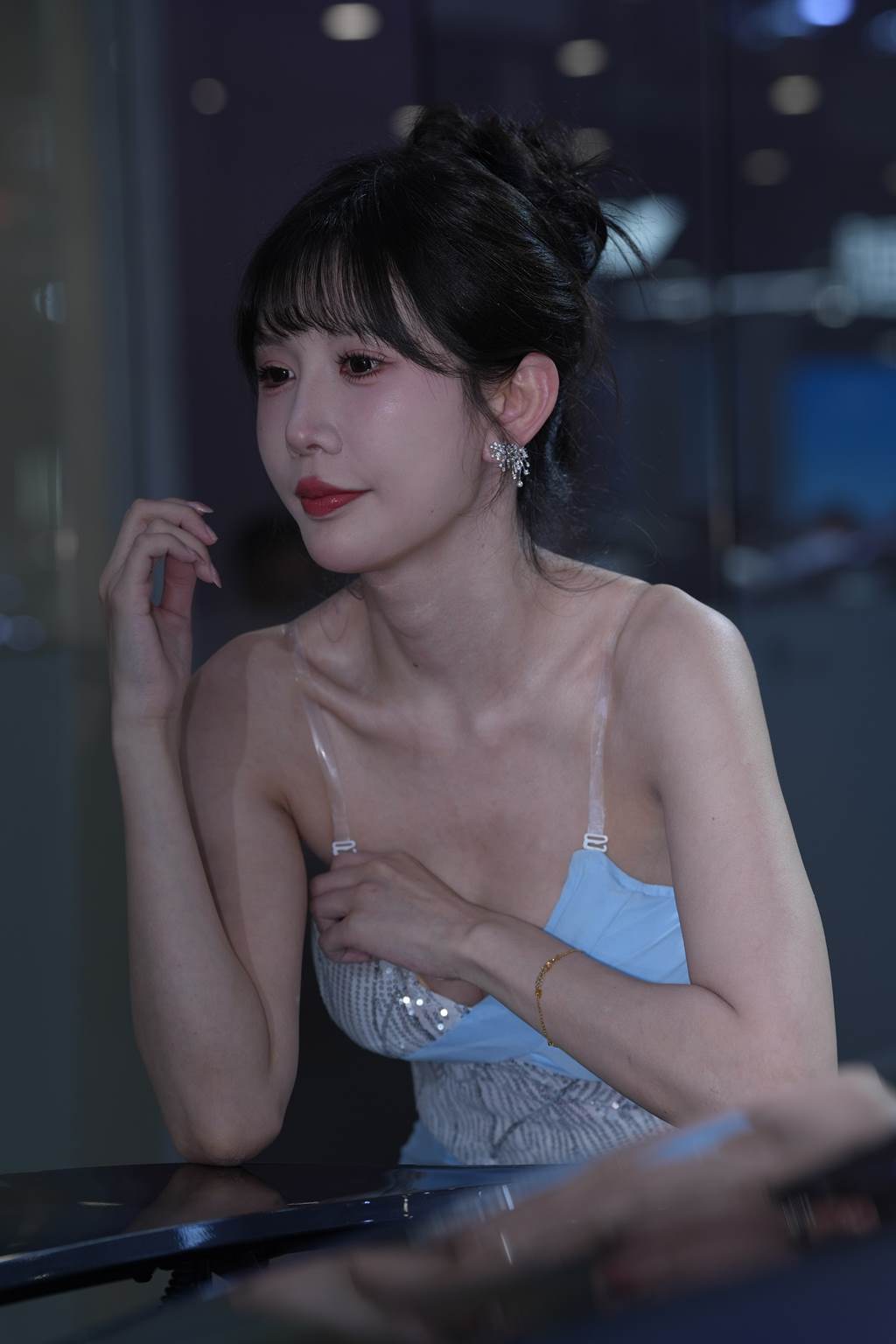 精选街拍作品 NO.6125 蓝色吊带裙[184P/285MB]插图