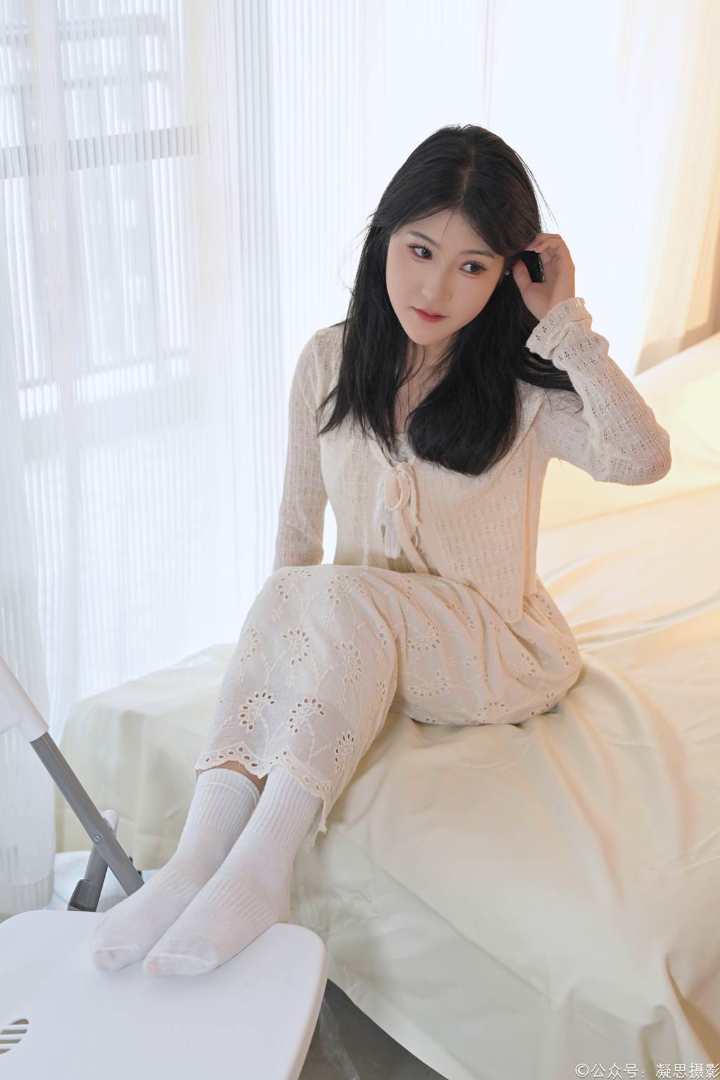 凝思摄影 NO.005 琦琦-连衣裙、短白袜、平底鞋[134P/1V/3.28GB]插图3