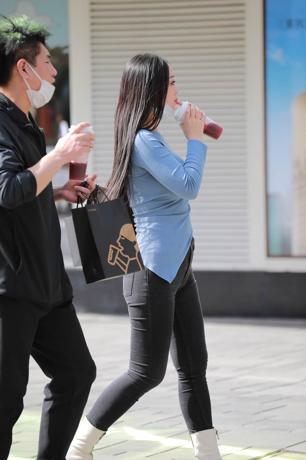 精选街拍作品 NO.6131 短靴牛仔风满身材[104P/188MB]插图1