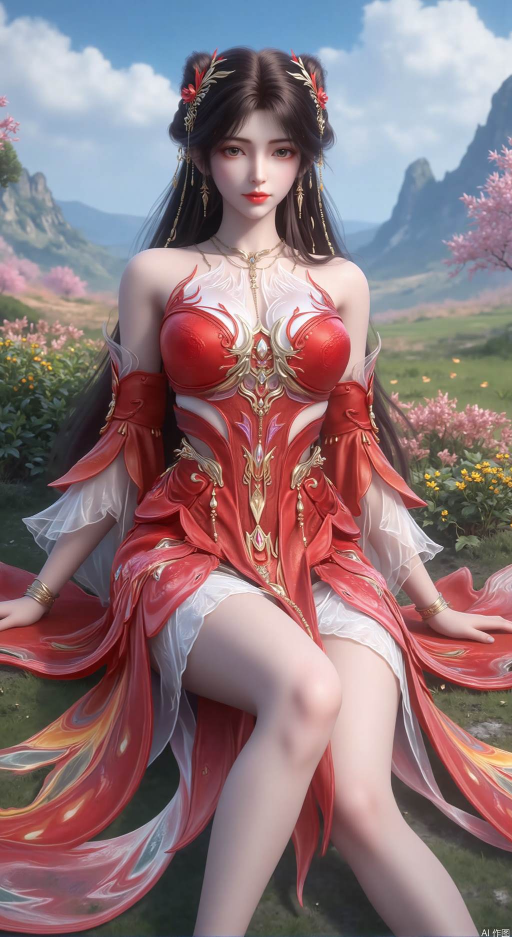 AI绘画 792 火灵儿天神装-诛仙[12P/39M]插图2