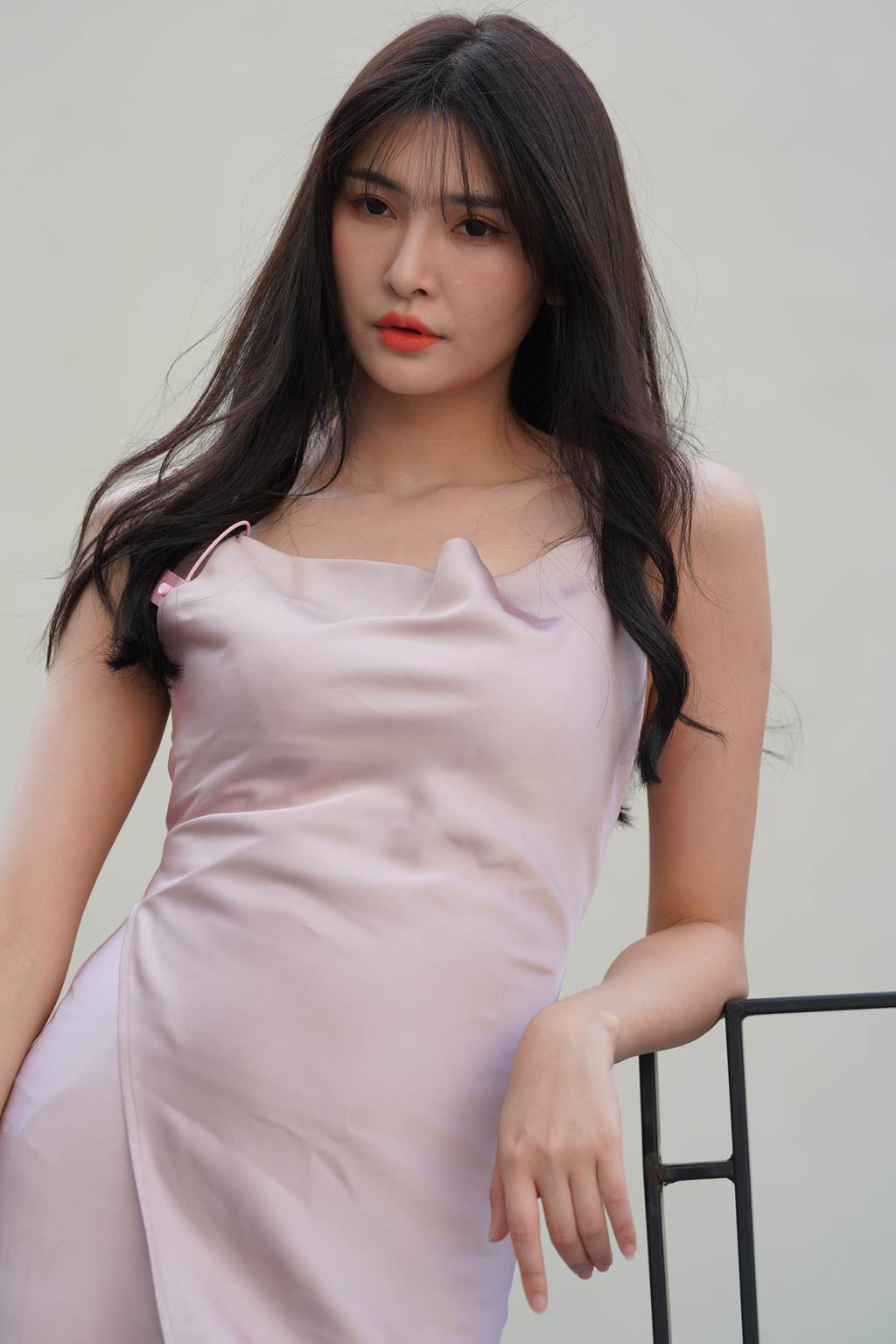 精选街拍作品 NO.6061 粉色长裙精致靓丽[80P/151MB]插图1