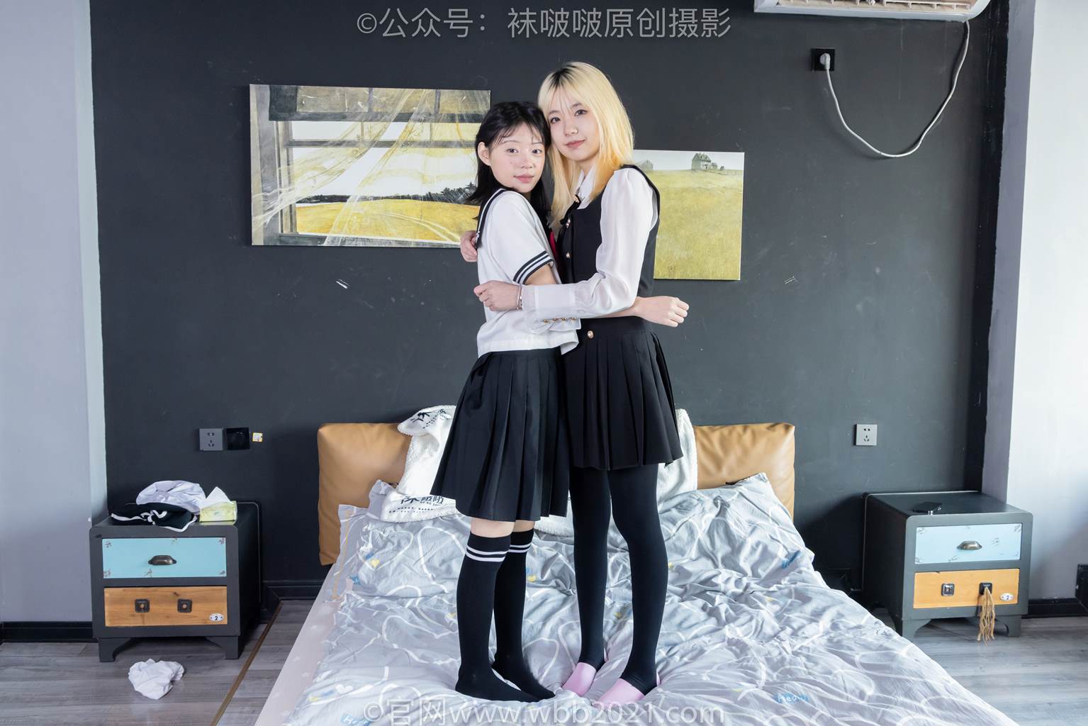 [BoBoSocks袜啵啵]NO.600 小甜豆&糯米-皮鞋、马丁靴、小熊拖鞋、过膝棉袜[160P/1V/8.48GB]插图2