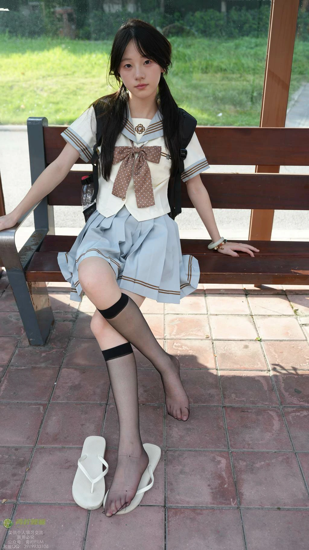 青柠映画 NO.048 – 阿慌 JK公交站[136P/2V/4.67GB]插图1