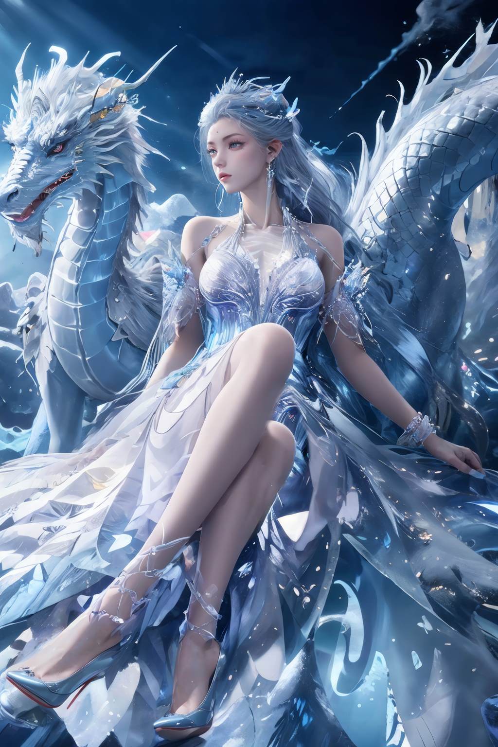 AI绘画 813 雪女[40P/193M]插图2