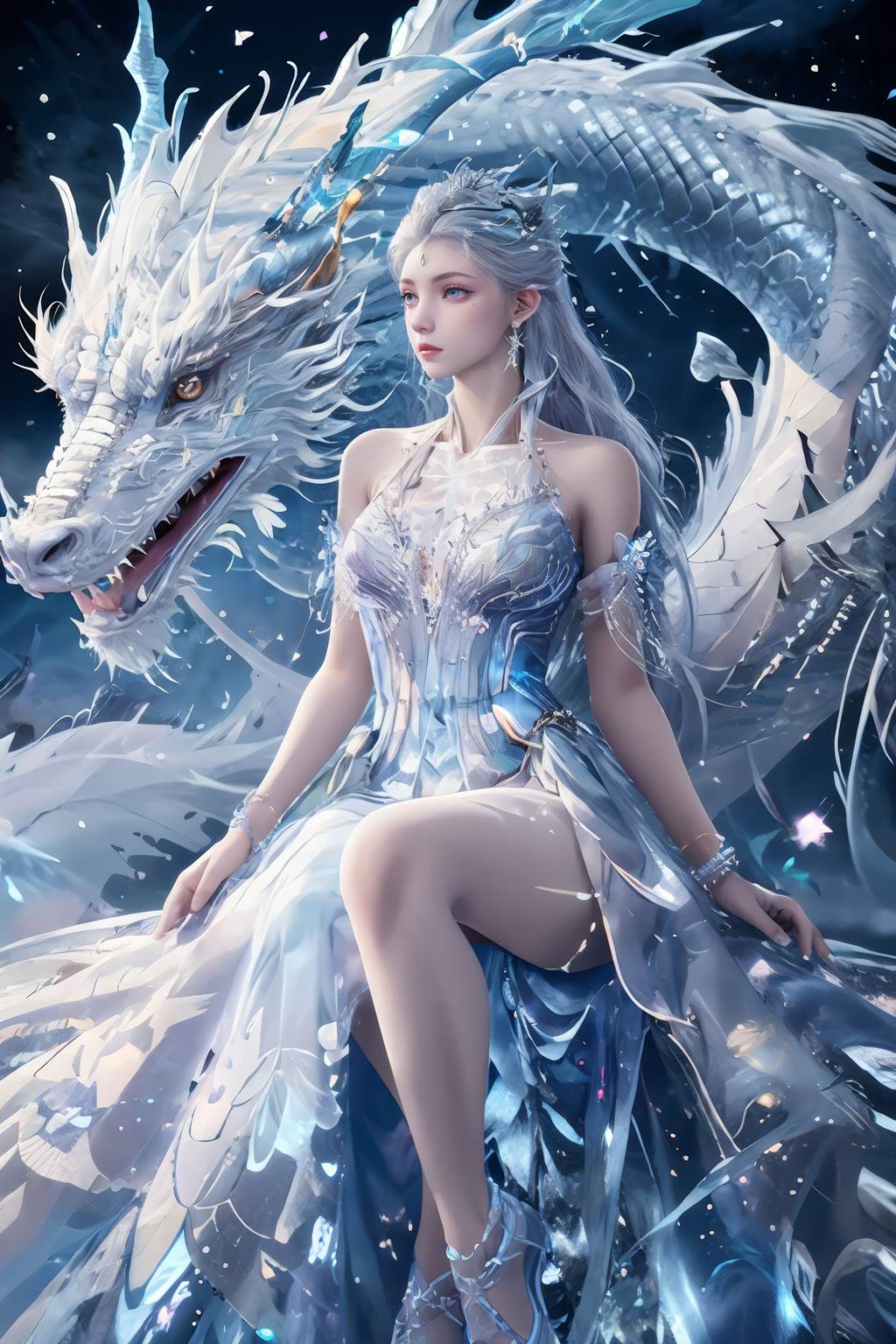 AI绘画 813 雪女[40P/193M]插图3