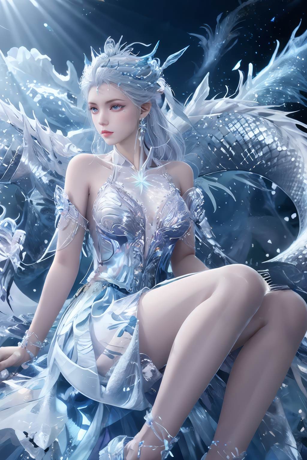 AI绘画 813 雪女[40P/193M]插图1