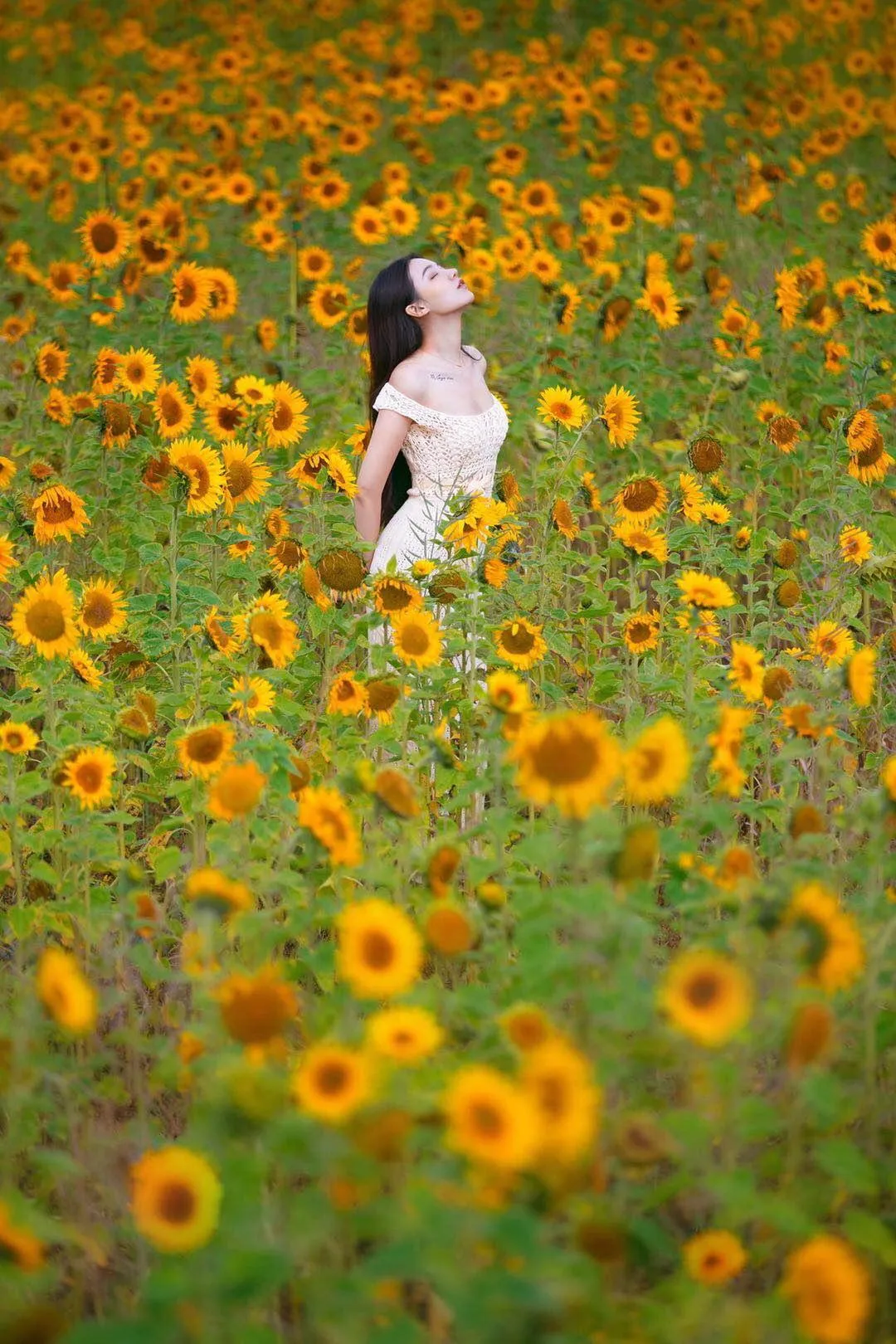 解锁花海人像拍照姿势，简单易学的7个姿势，帮你拍出高质量作品插图1