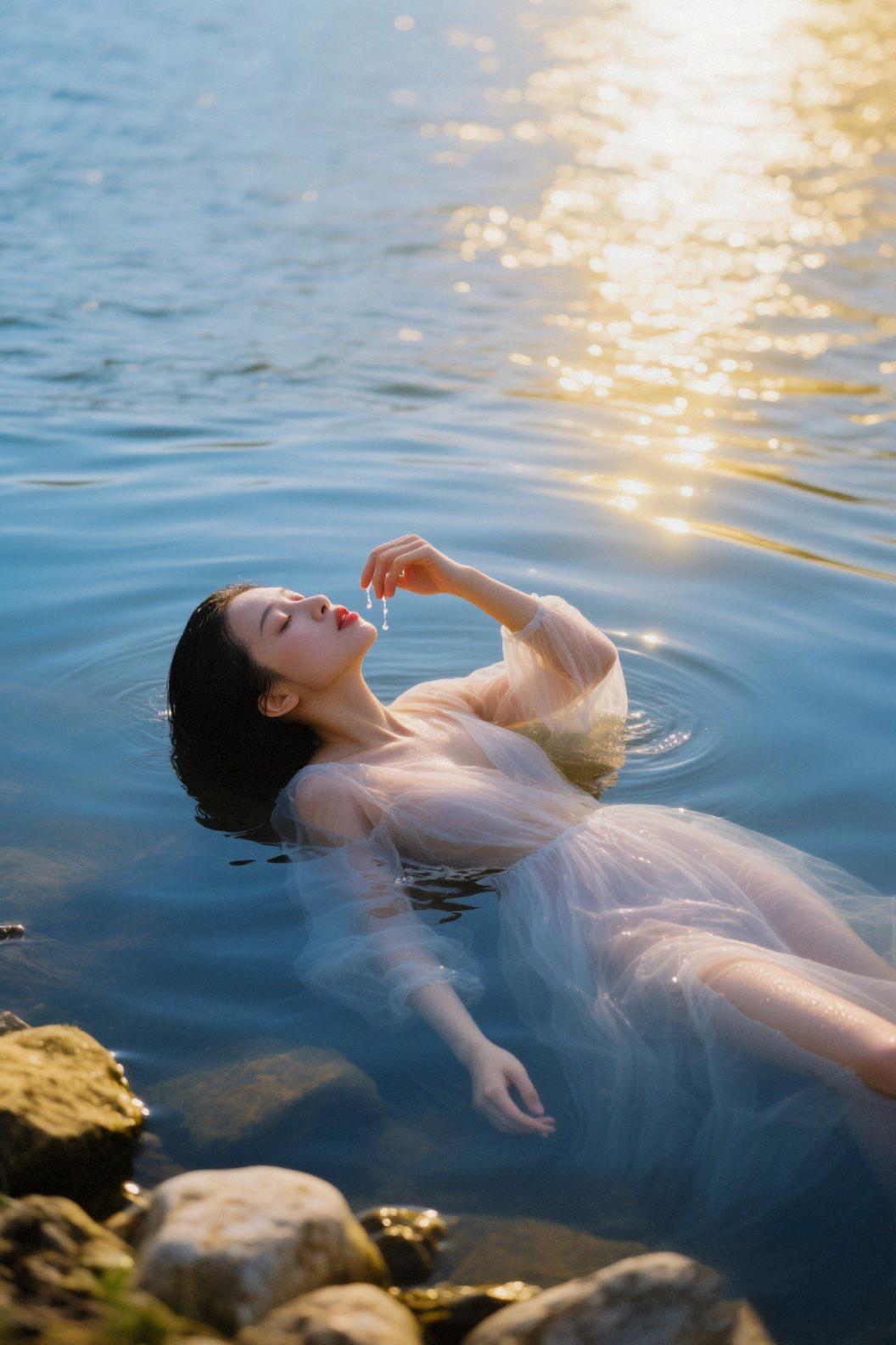 波光粼粼水面拍摄全攻略：从参数到氛围的核心技巧插图