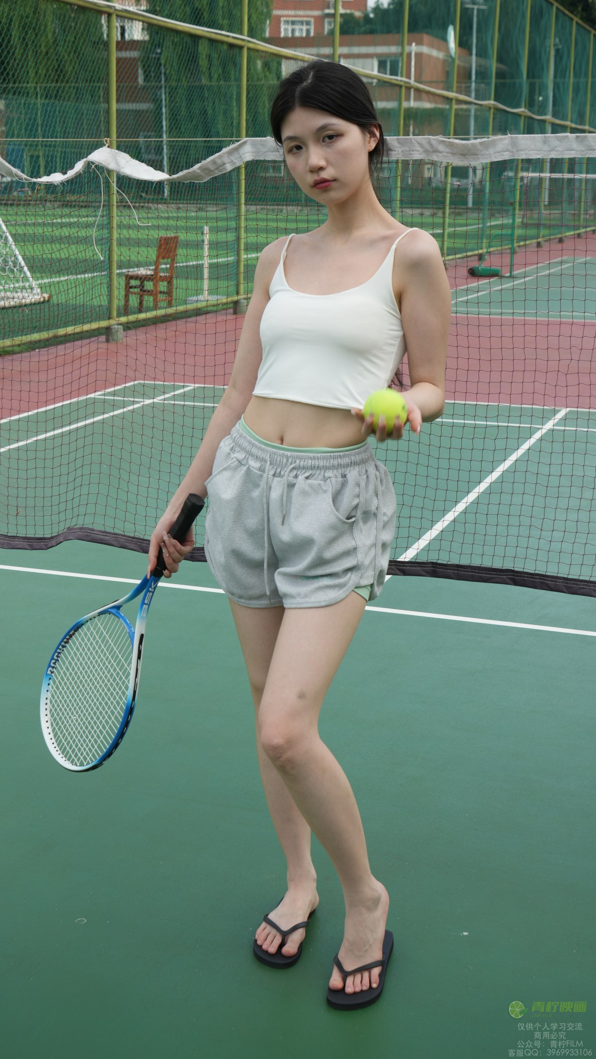青柠映画 No.122 小小 网球/吊带/素甲素材 [144P/2V/8.5G]插图