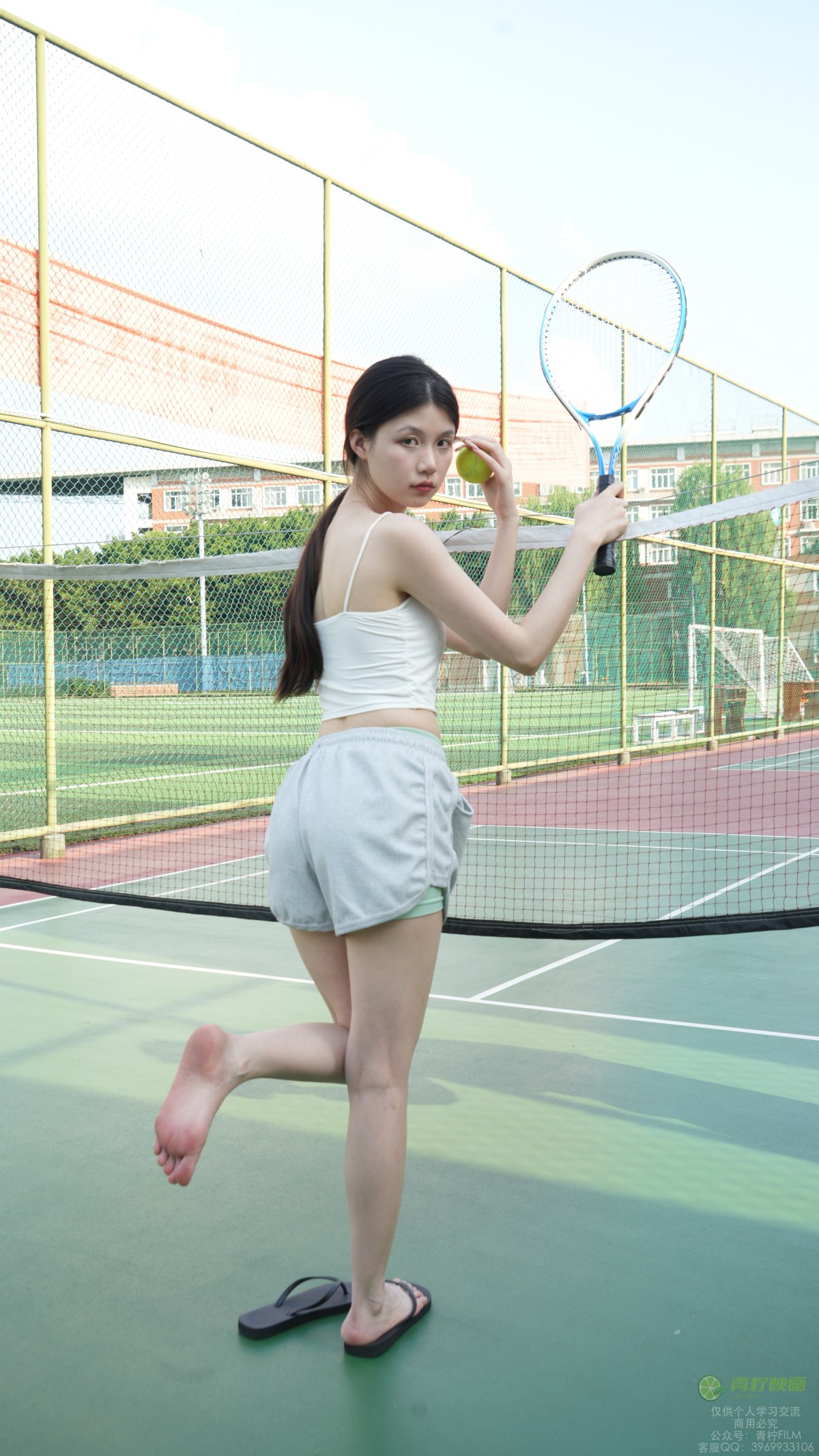 青柠映画 No.122 小小 网球/吊带/素甲素材 [144P/2V/8.5G]插图5