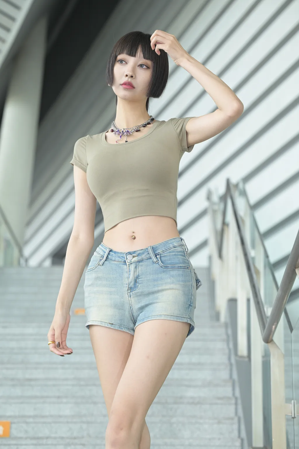 精选街拍作品 NO.6272 甜美牛仔短裤[202P/497MB]插图1