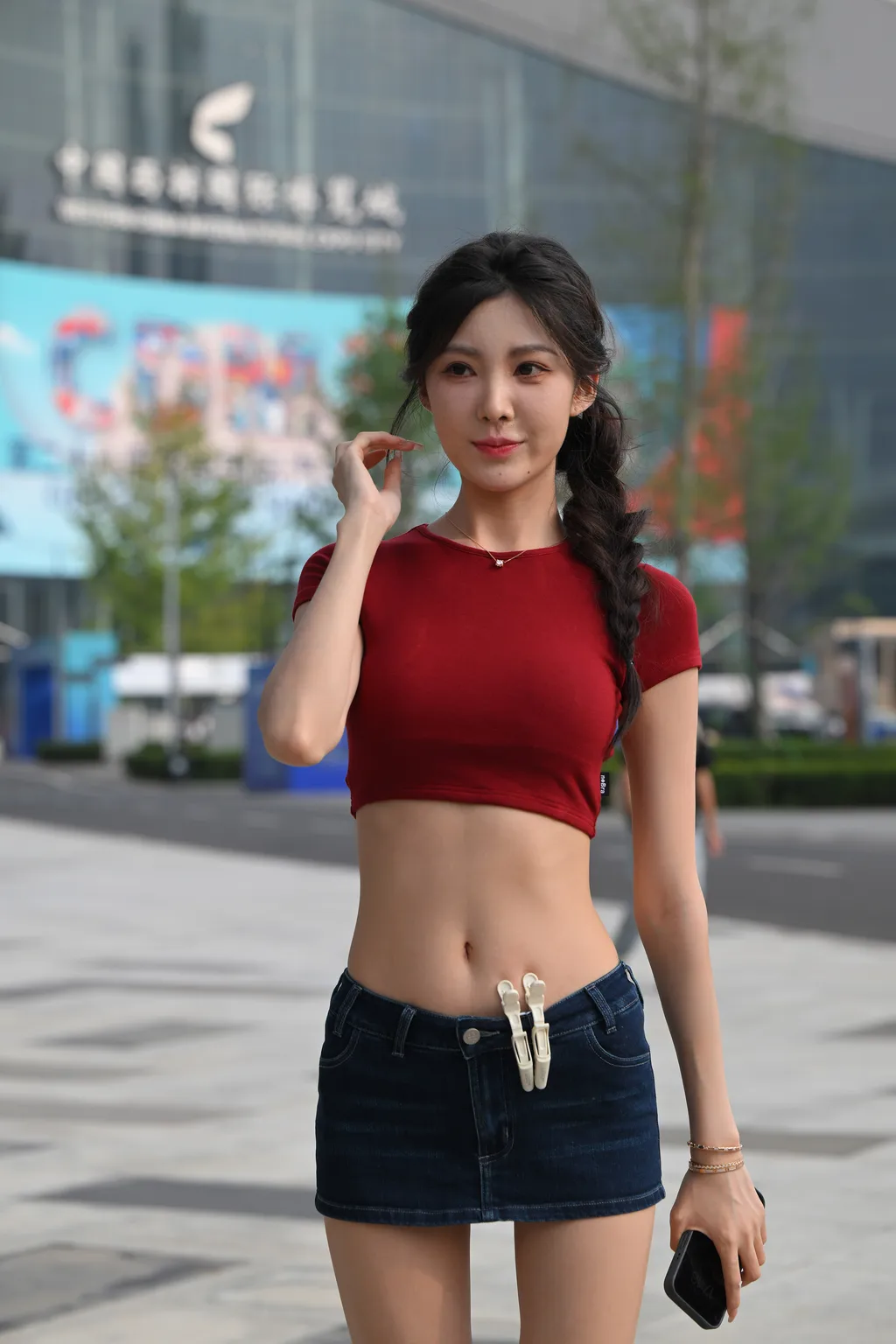 精选街拍作品 NO.6238 牛仔短裙小雪花[176P/360MB]插图2