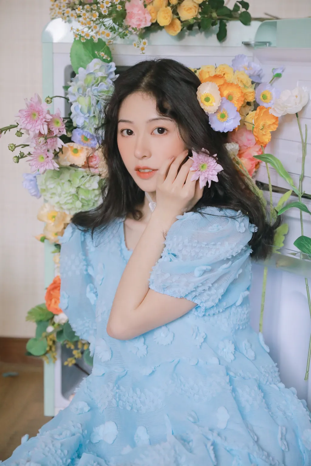 [YITUYU艺图语]2022.12.08 冰箱花 粉面姑娘[22+1P/312MB]插图1