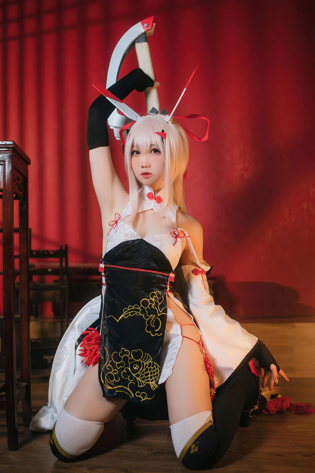 焖焖碳 – 碧蓝航线 绫波旗袍 新岁之鬼神[25P/417MB]插图2