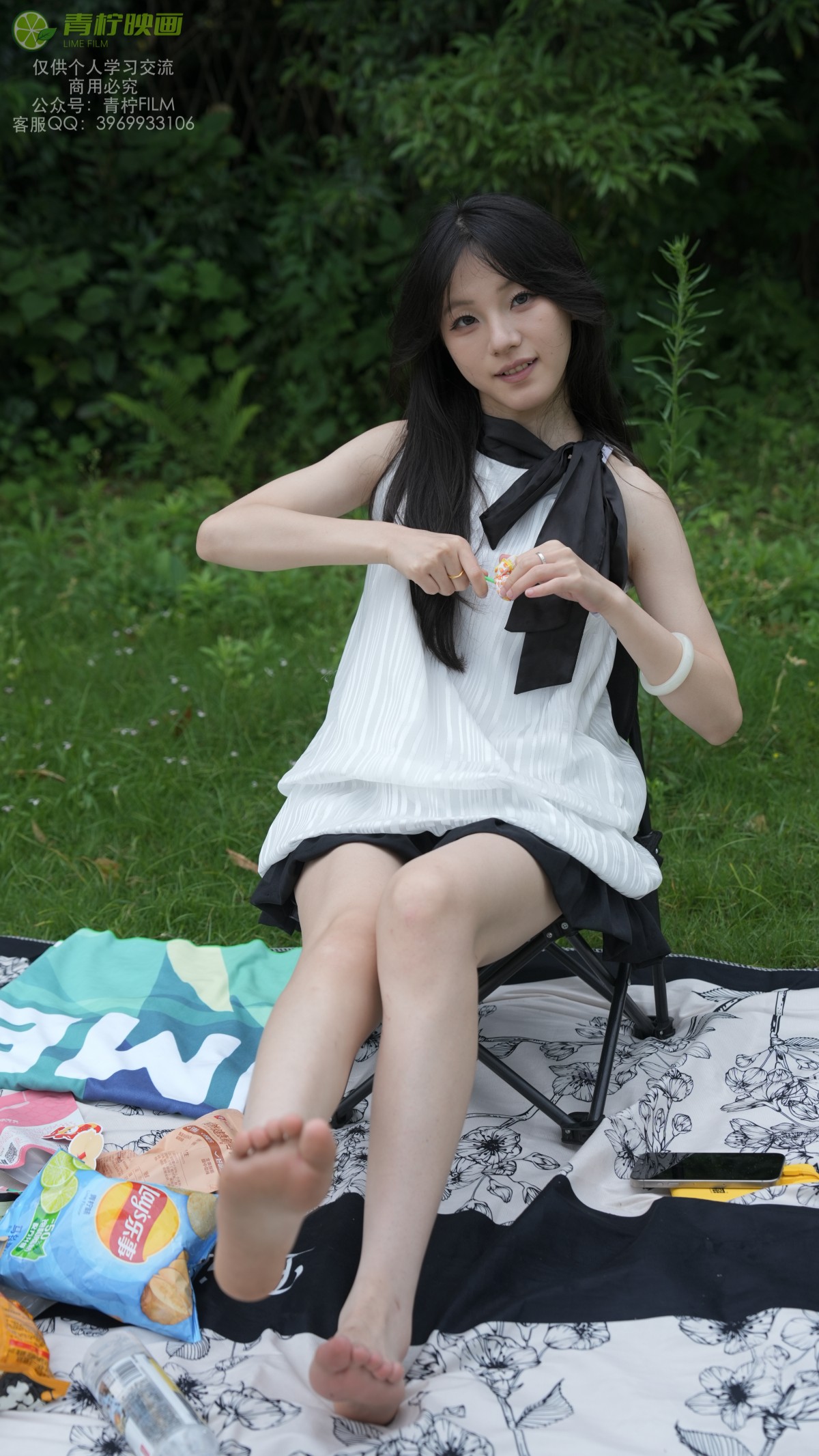 青柠映画 005期 阿慌 草坪露营 [128P/2V/6.2G]插图