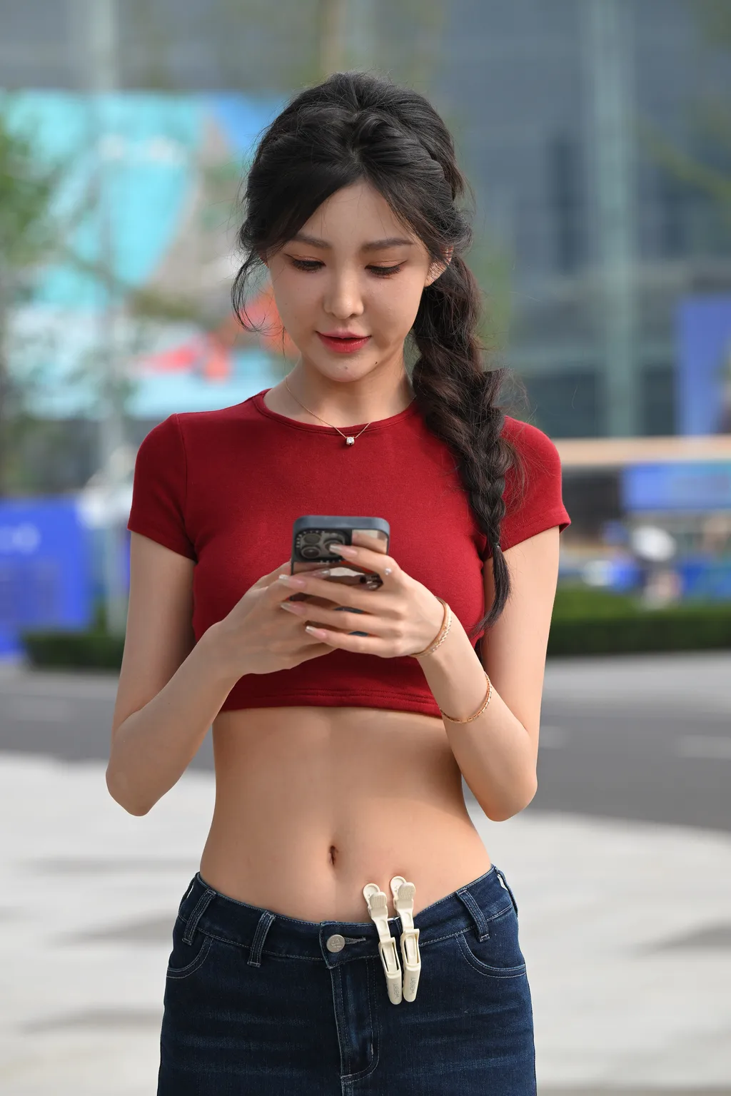 精选街拍作品 NO.6238 牛仔短裙小雪花[176P/360MB]插图3