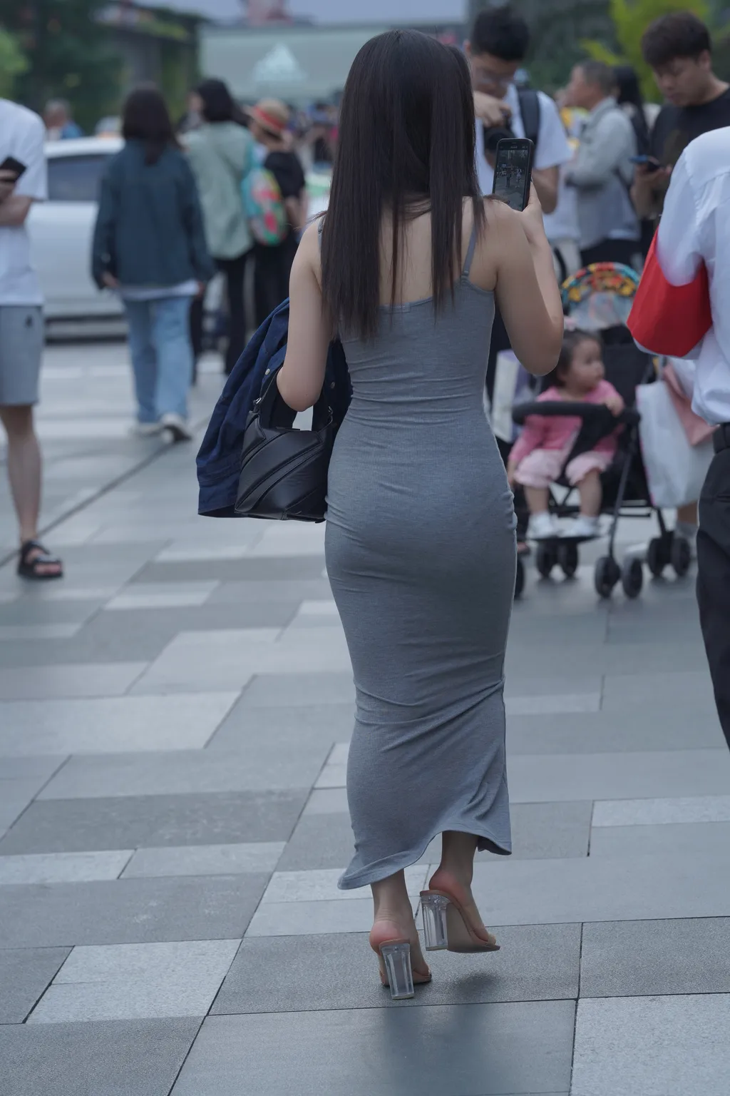 精选街拍作品 NO.6251 气质灰色长裙[125P/309MB]插图3