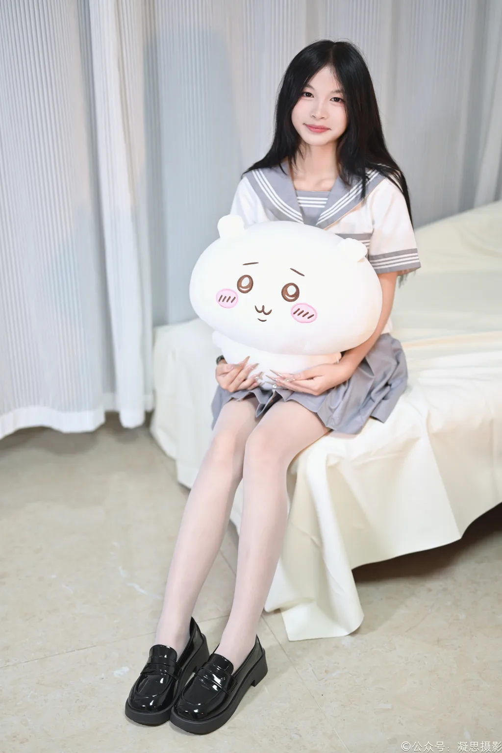 凝思摄影 NO.038 沅沅-jk至服、连裤白丝、小皮鞋[148P/1V/5.44GB]插图3