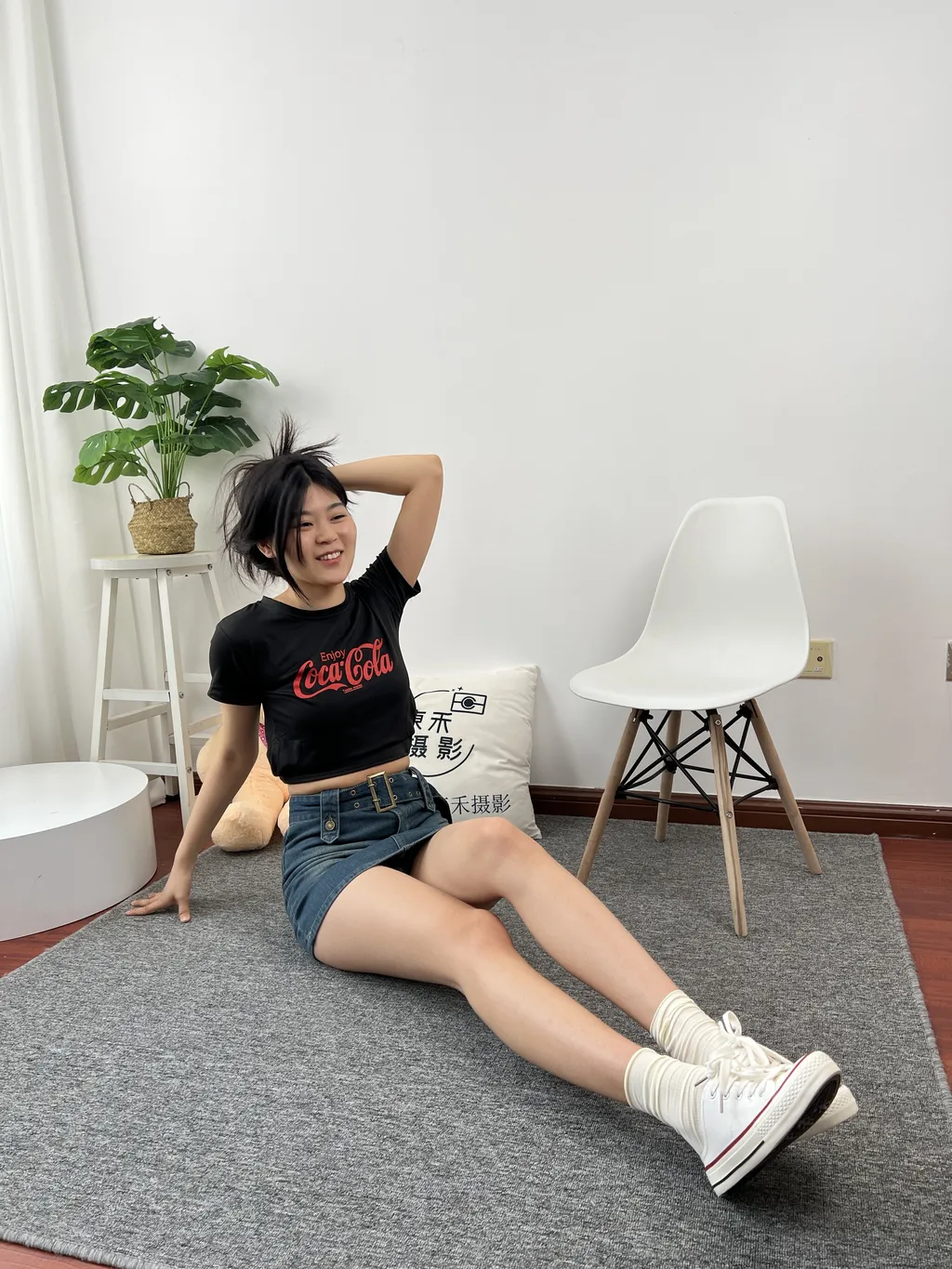 三禾摄影 NO.028 牛仔裙 棉袜 帆布鞋[184P/1V/805MB]插图