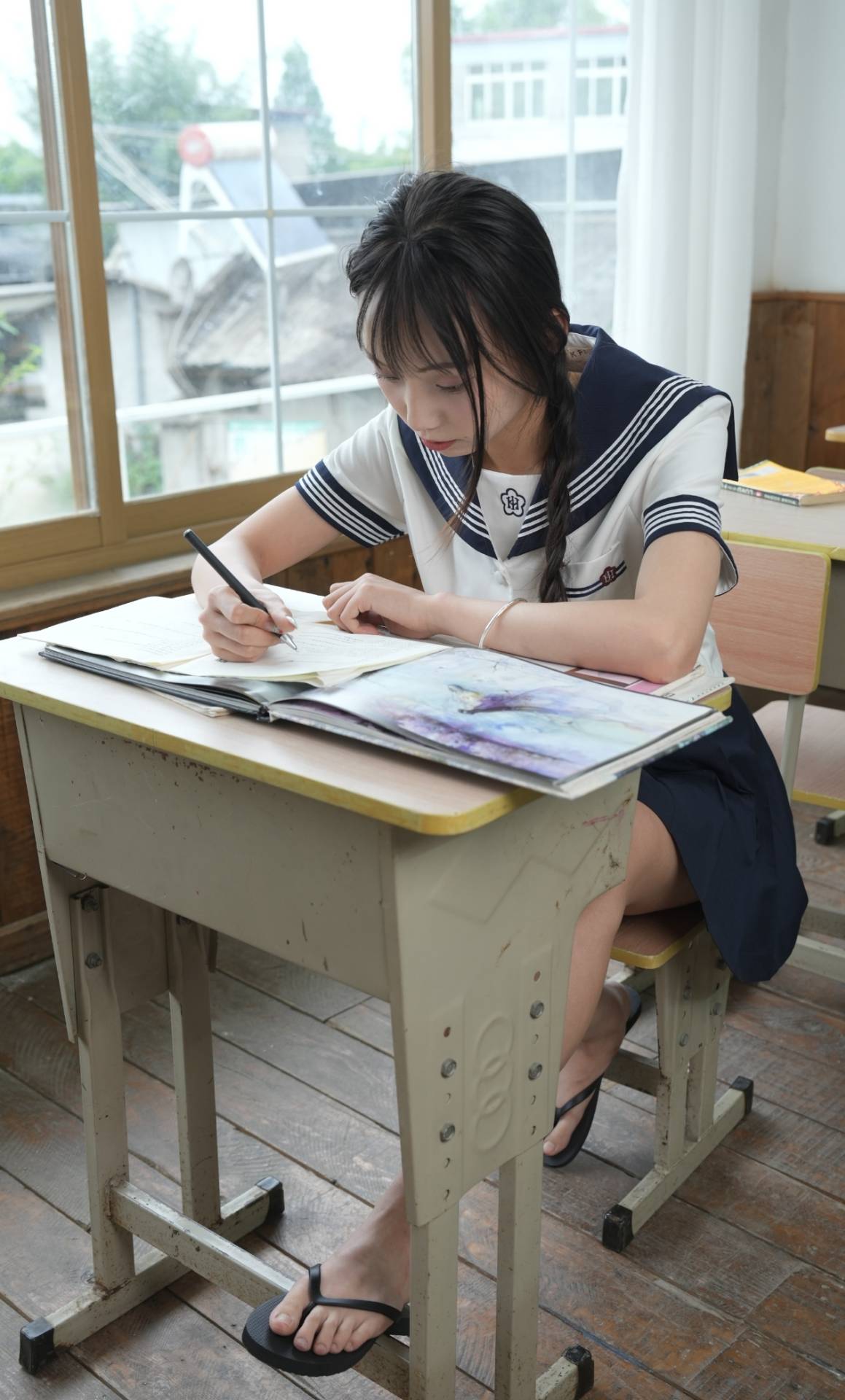 青柠印画-59小y 教室JK素材[86P/2V/3.89G]插图2