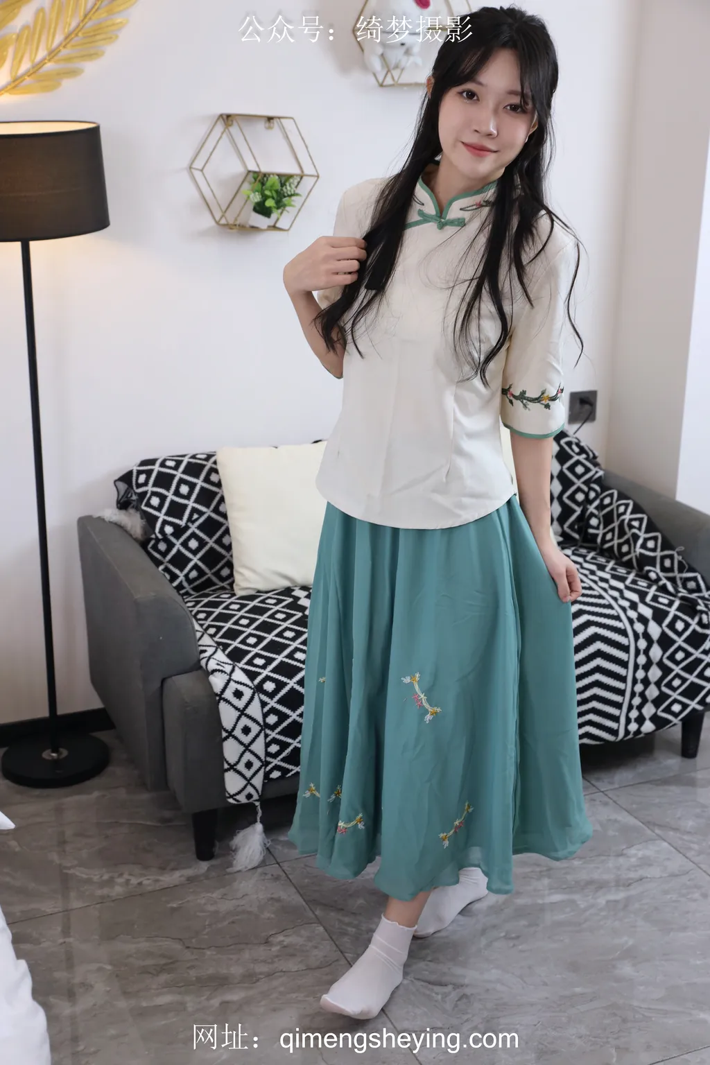 绮梦摄影 085期汉服小白袜 [160P/1V/4.87G]插图2