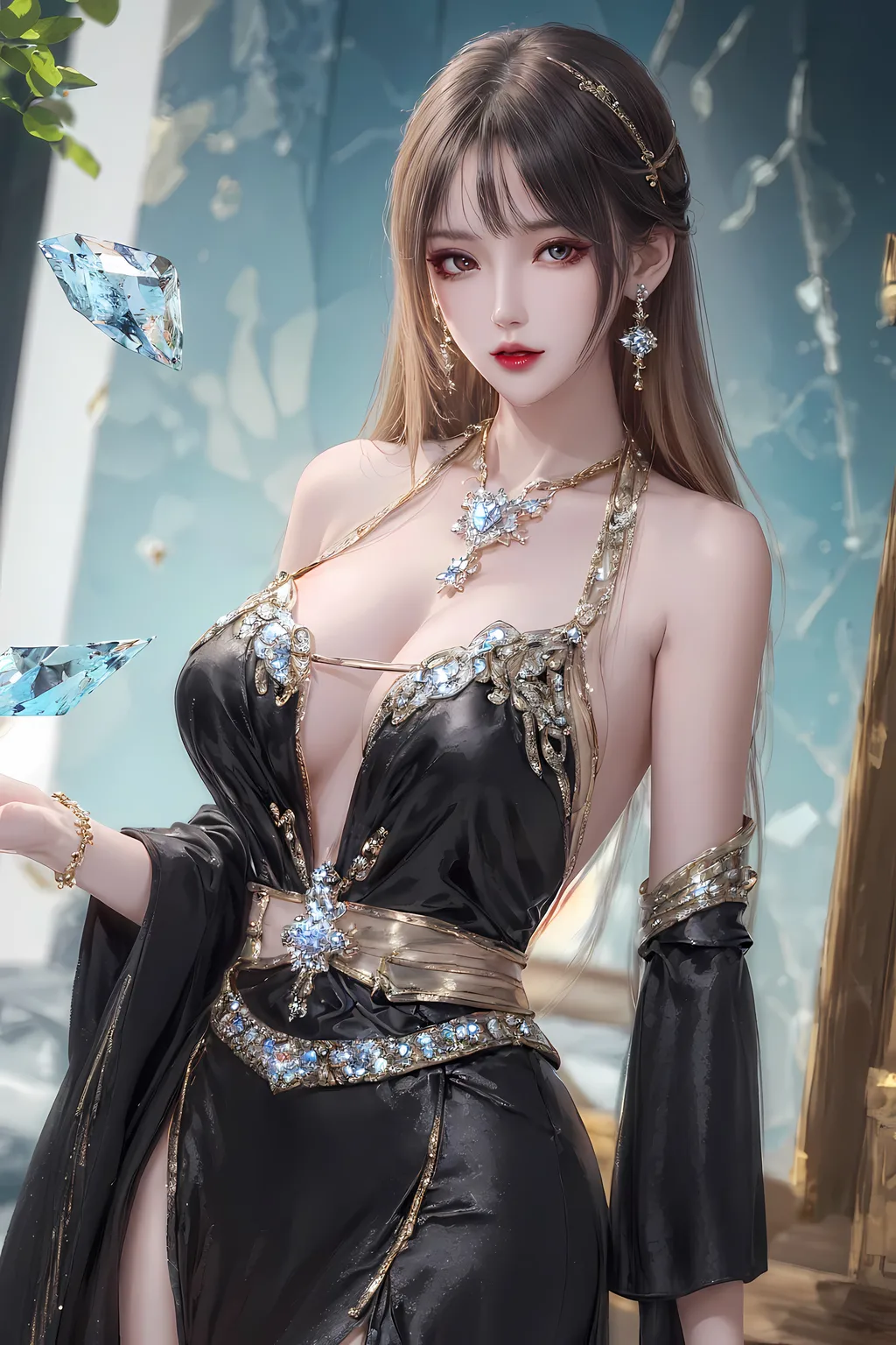 AI绘画 892 武娘精致礼服[98P/212M]插图2