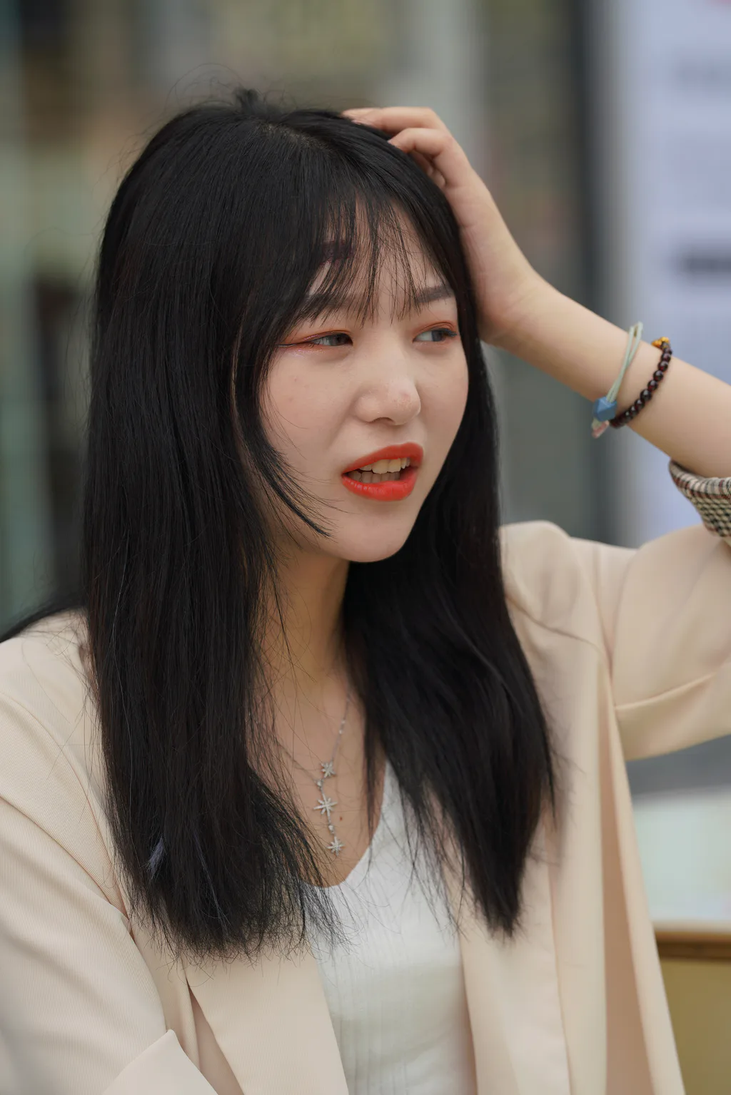 精选街拍作品 NO.6406 甜美气质格子裙[517P/1.05GB]插图1