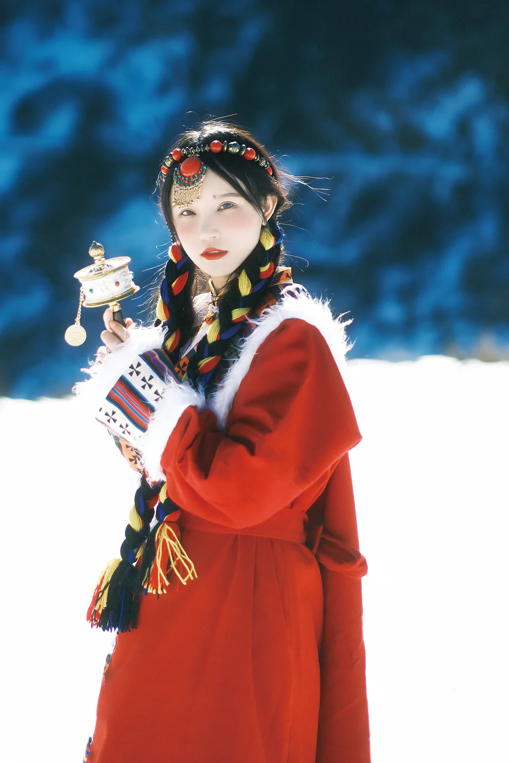 [YITUYU艺图语]2023.01.01 我离不开神山，你带一支格桑花走吧 小霜[21+1P/115MB]插图3