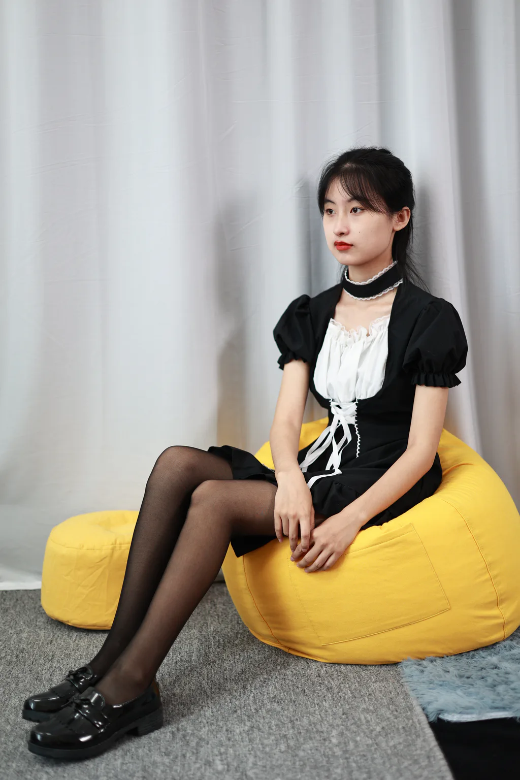 三禾摄影 NO.053 钕仆装 黑丝 小皮鞋[177P/1V/1.13GB]插图1