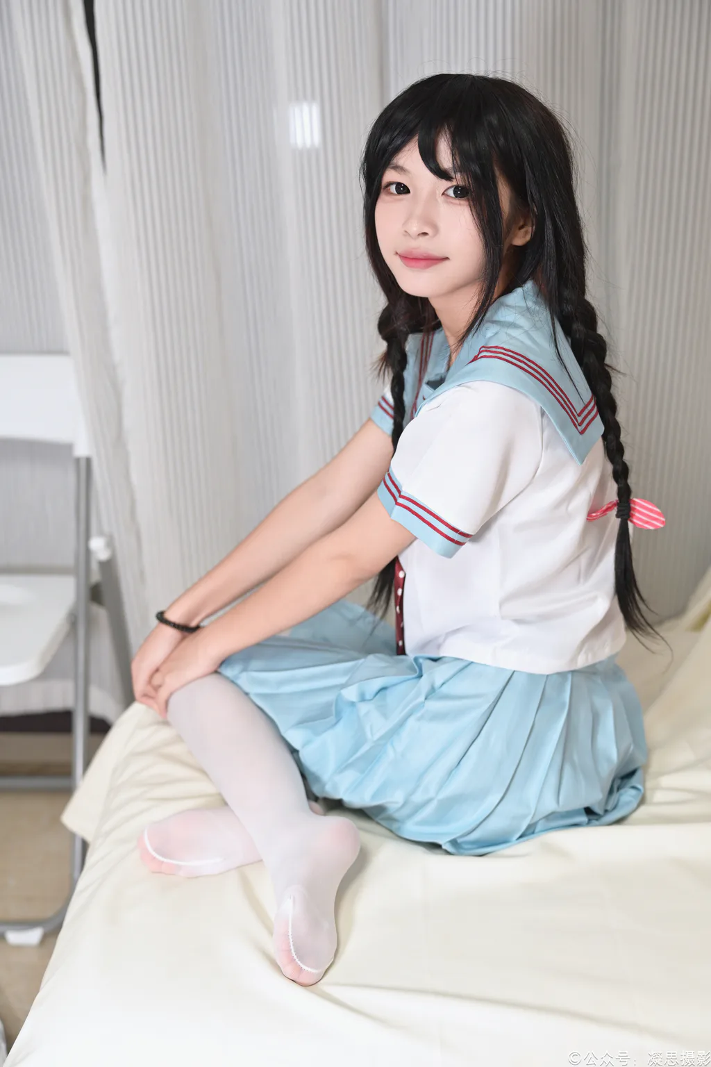 凝思摄影 NO.053 沅沅-jk至服、白丝、室内鞋[140P/1V/5.45GB]插图2