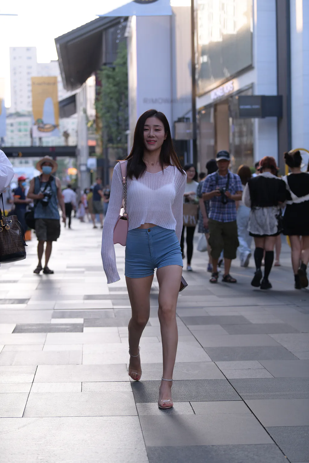 精选街拍作品 NO.6412 高腰牛仔短裤[149P/366MB]插图2