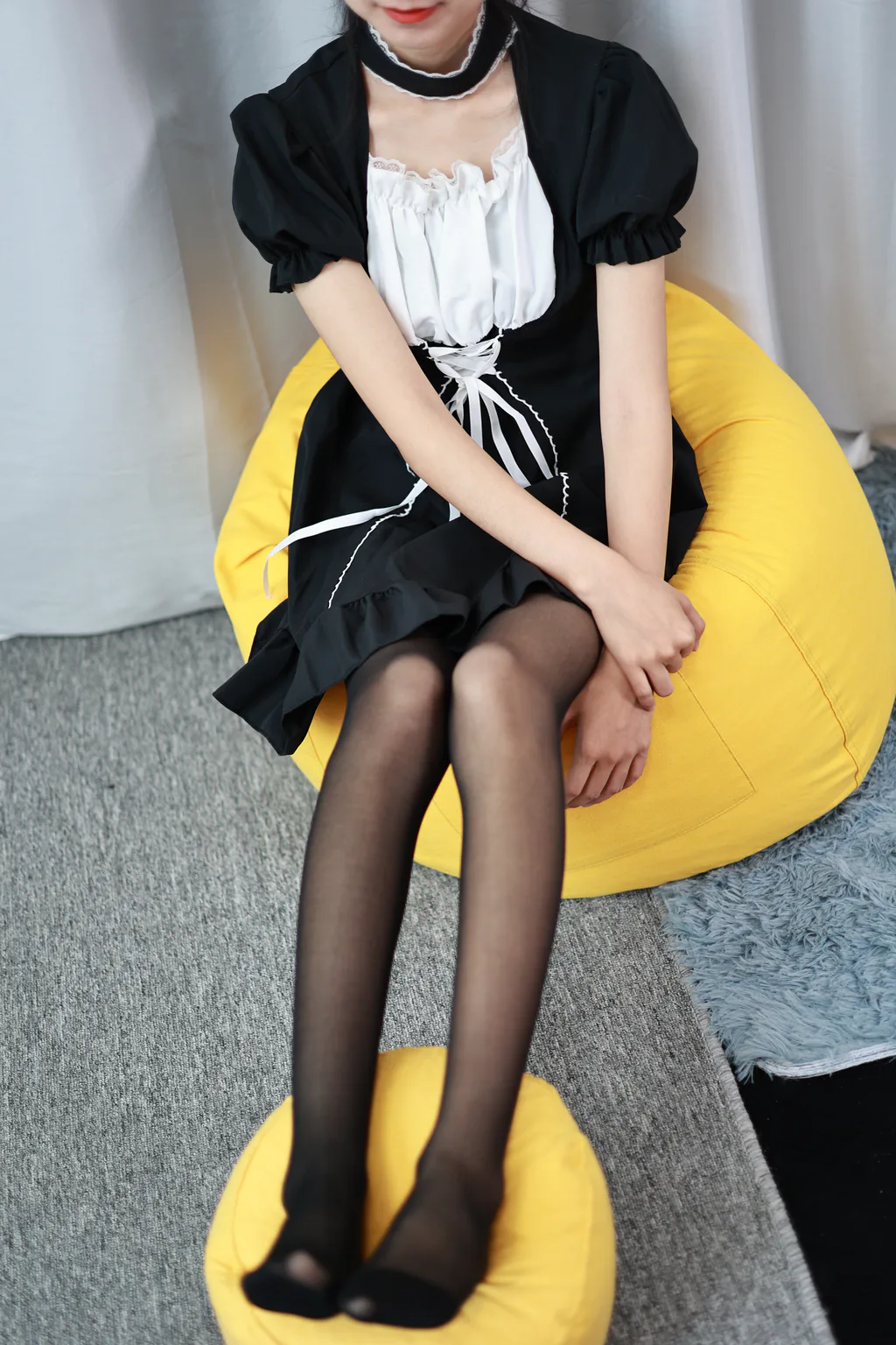 三禾摄影 NO.053 钕仆装 黑丝 小皮鞋[177P/1V/1.13GB]插图2